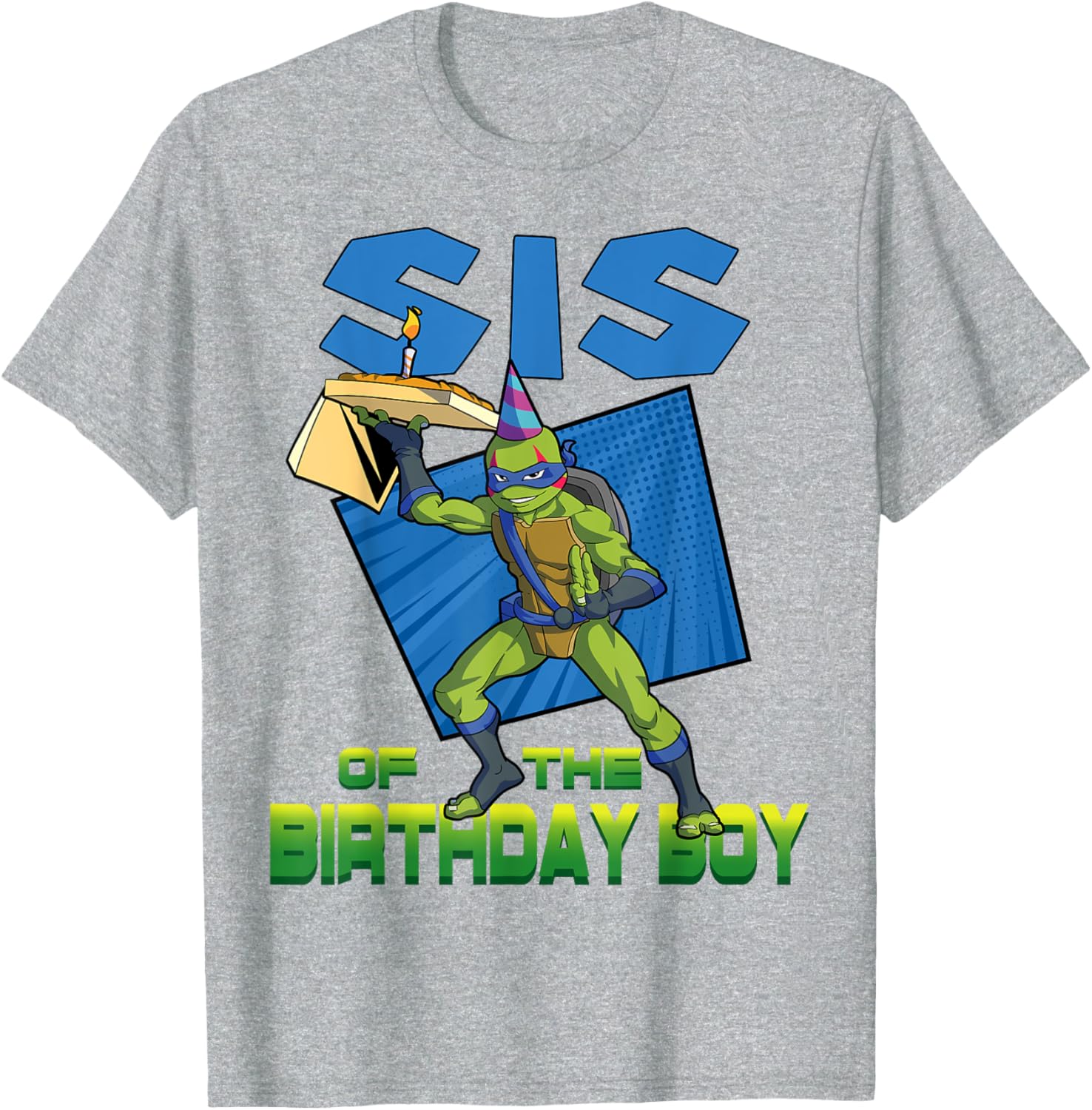 Mademark Teenage Mutant Ninja Turtles Leo Pizza Party T-Shirt for Kids - 13