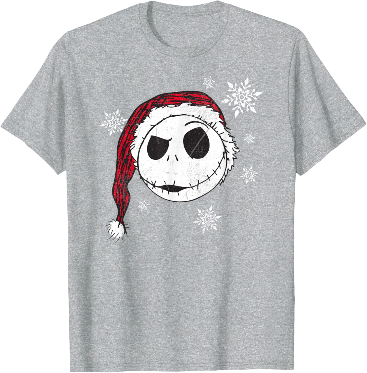 Disney Nightmare Before Christmas Holiday Snowflake Short Sleeve Tee - 2