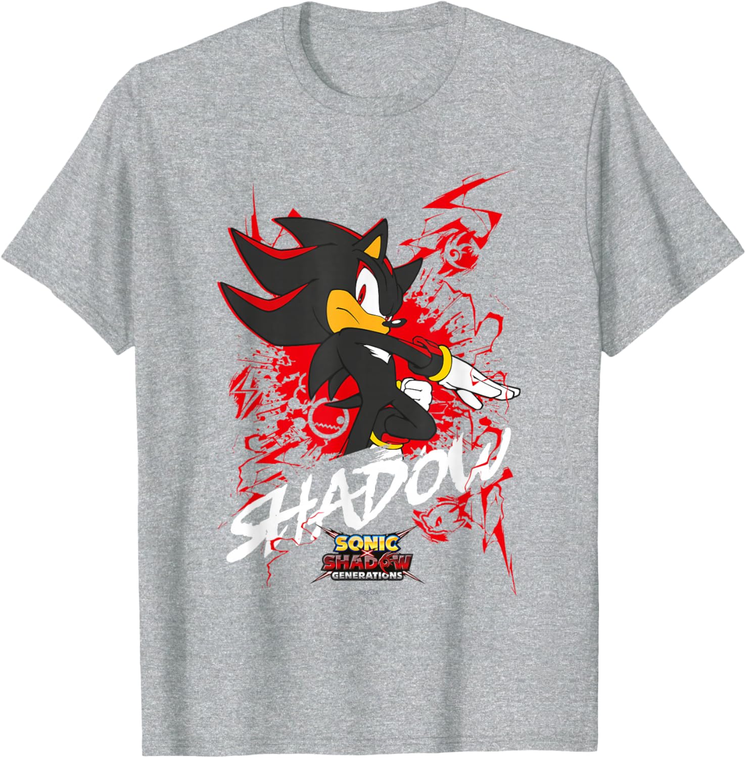 Sonic the Hedgehog Shadow T-Shirt for Fans of Sonic X and Generations - 10