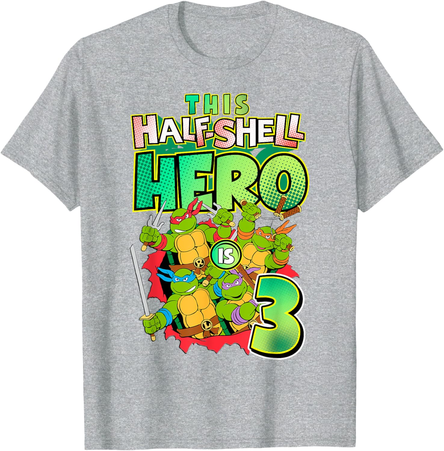 Mademark Teenage Mutant Ninja Turtles This Half Shell Hero T-Shirt - 21