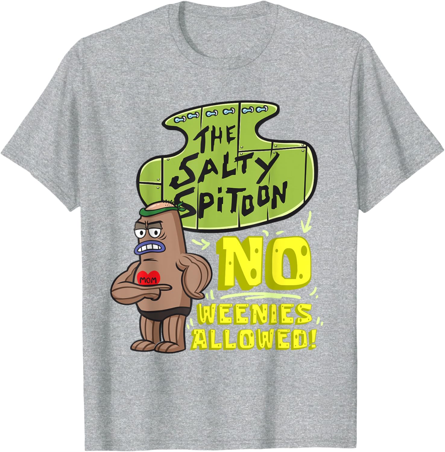 Mademark SpongeBob Salty Spitoon Bodybuilder T-Shirt for Gym Lovers - 8
