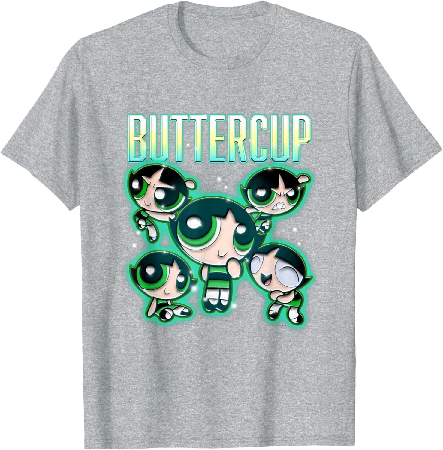 Powerpuff Girls Buttercup Multi Pose T-Shirt for Fun and Style - 11