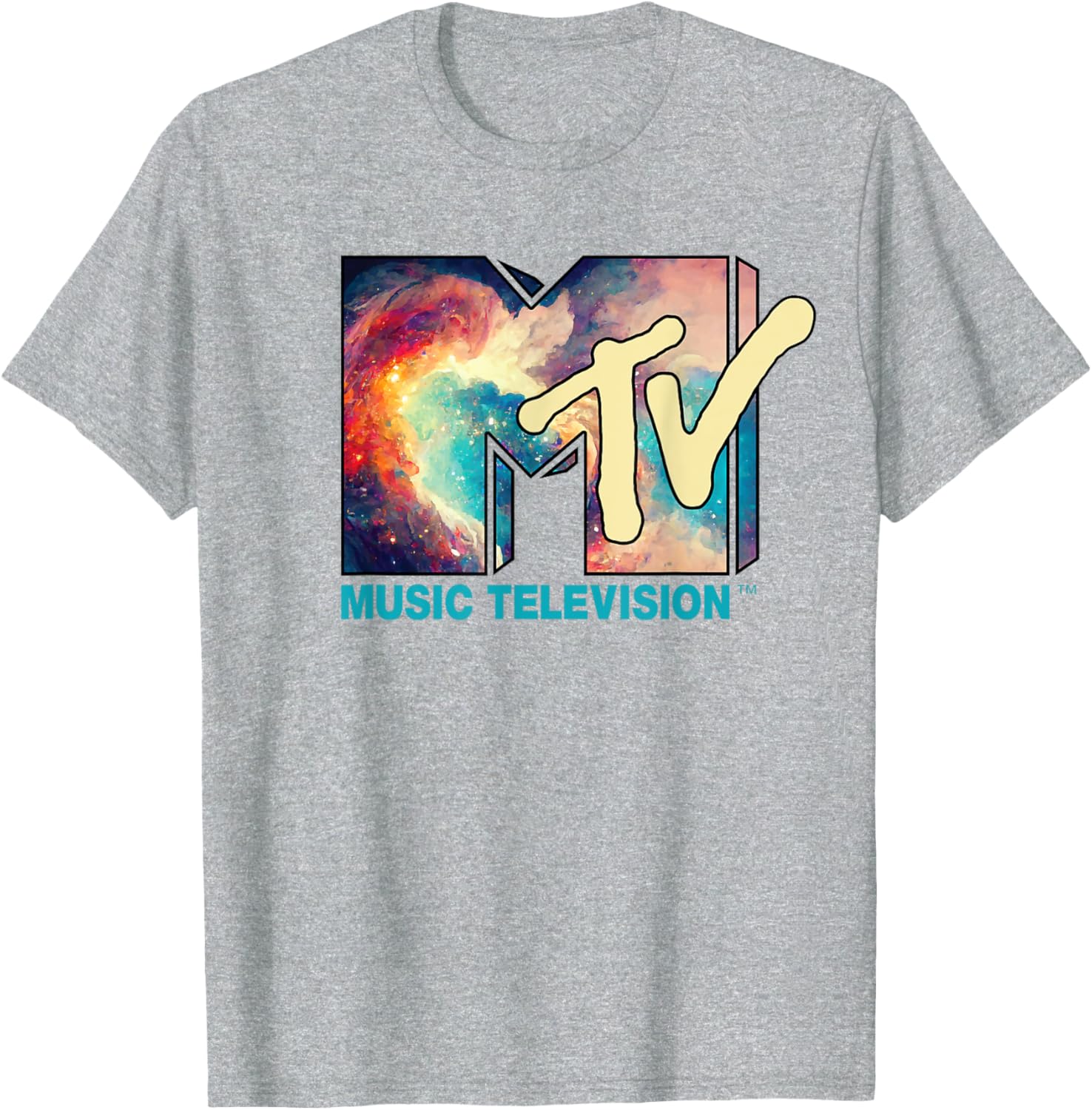 Mademark x MTV Cosmic Nebula T-Shirt with Iconic Logo Design - 1
