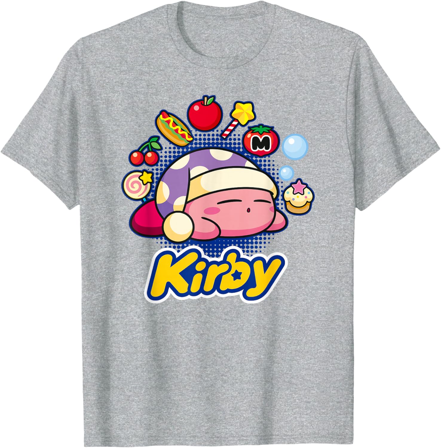 Kirby Dreaming of Tasty Trinkets T-Shirt for Fun and Fashion Lovers - 16