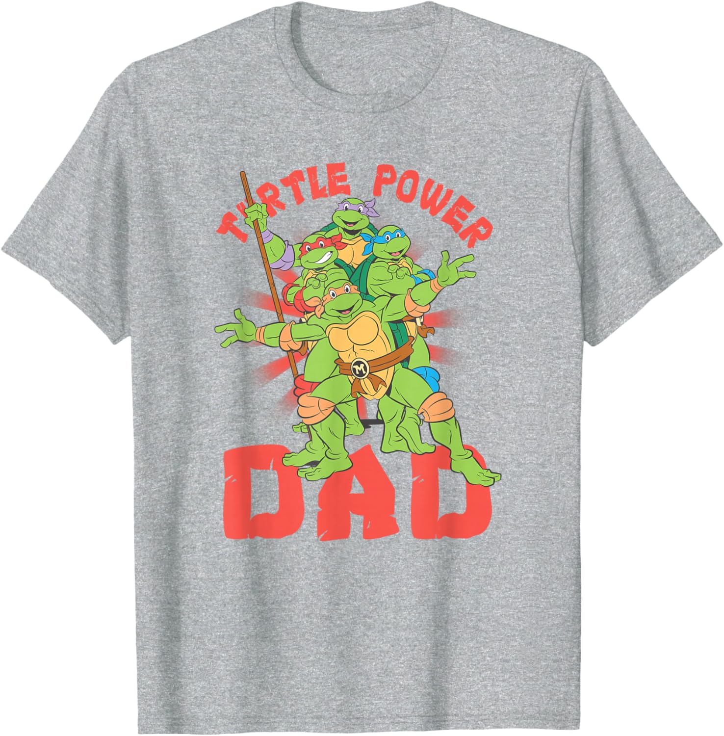Teenage Mutant Ninja Turtles Dad Turtle Power T-Shirt for Fans - 5