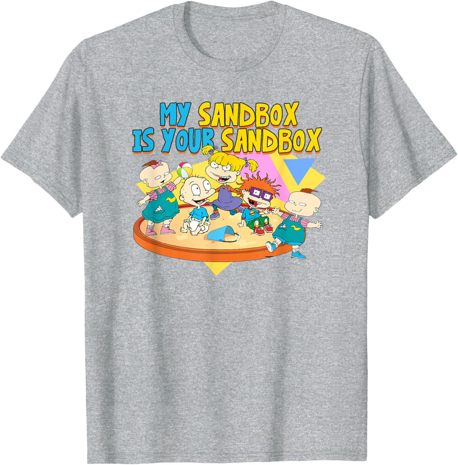 Mademark x Rugrats My Sandbox is Your Sandbox Fun T-Shirt for Kids - 4
