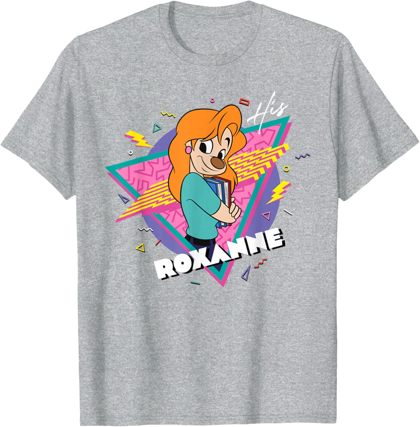 Disney A Goofy Movie Retro 90s Couples Matching His Roxanne T-Shirt - 1