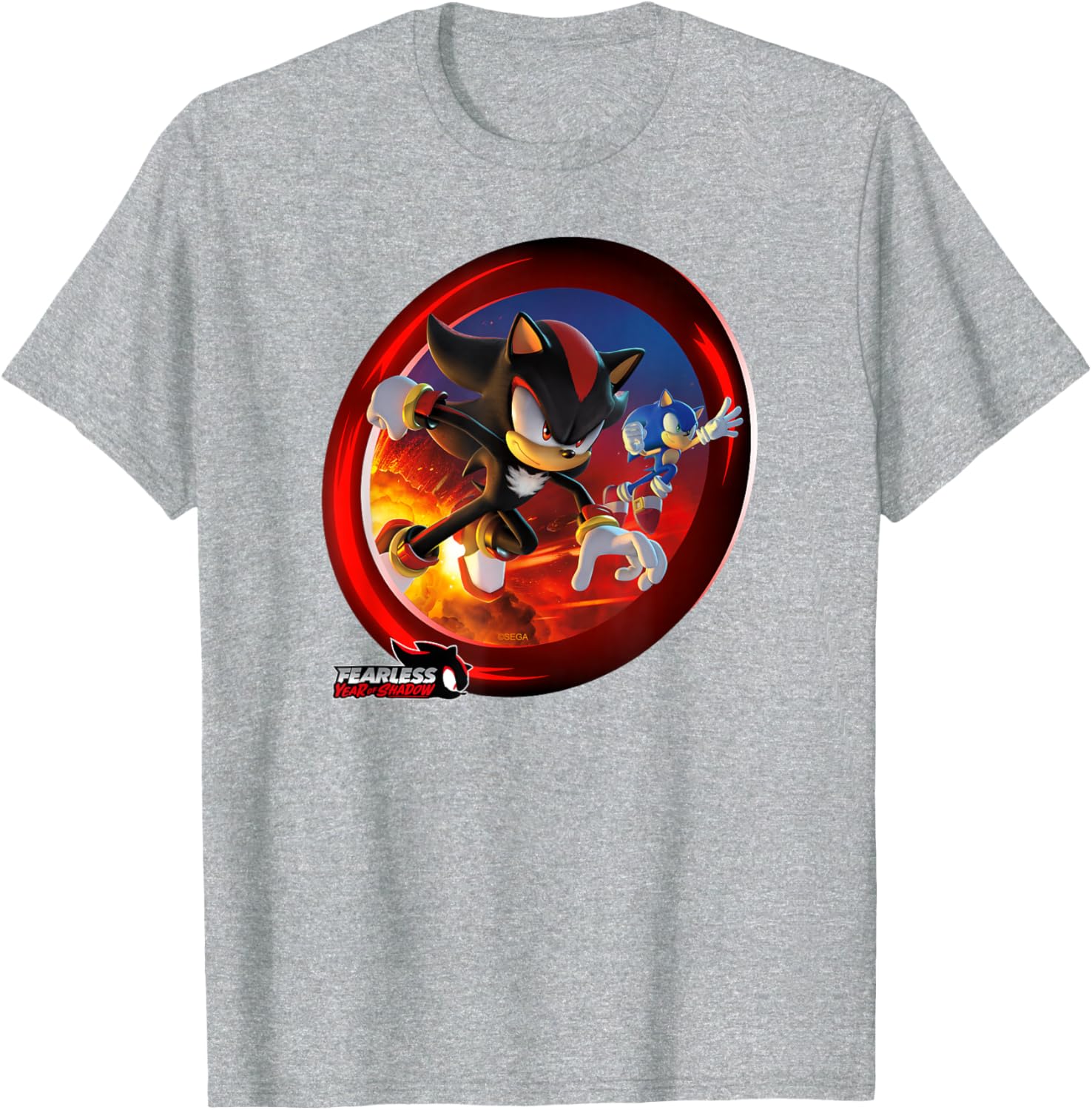 Sonic the Hedgehog Fearless Year of Shadow Graphic T-Shirt for Fans - 9