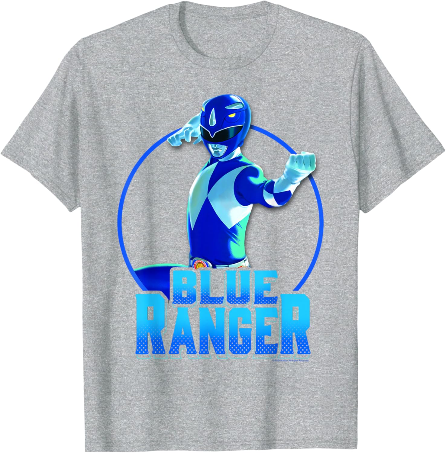 Power Rangers Blue Ranger Karate Action Circle T-Shirt for Fans - 4