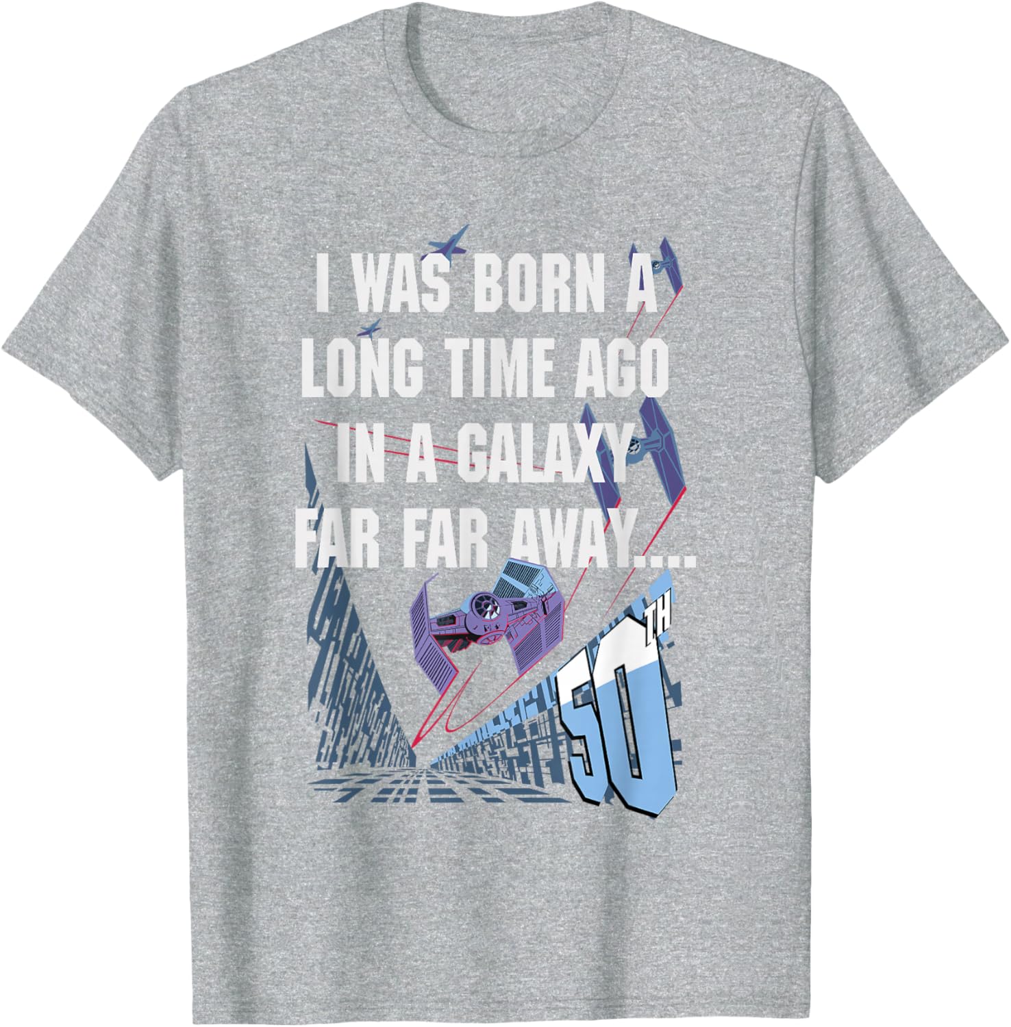 Star Wars 50th Birthday T-Shirt I Was Born A Long Time Ago Fun Gift - 7