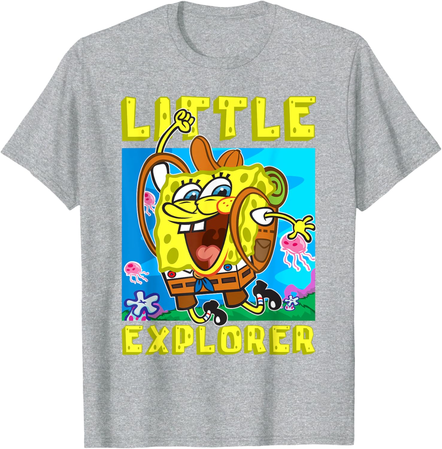 SpongeBob Little Explorer Funny Boys Gift T-Shirt for Christmas Birthday - 7