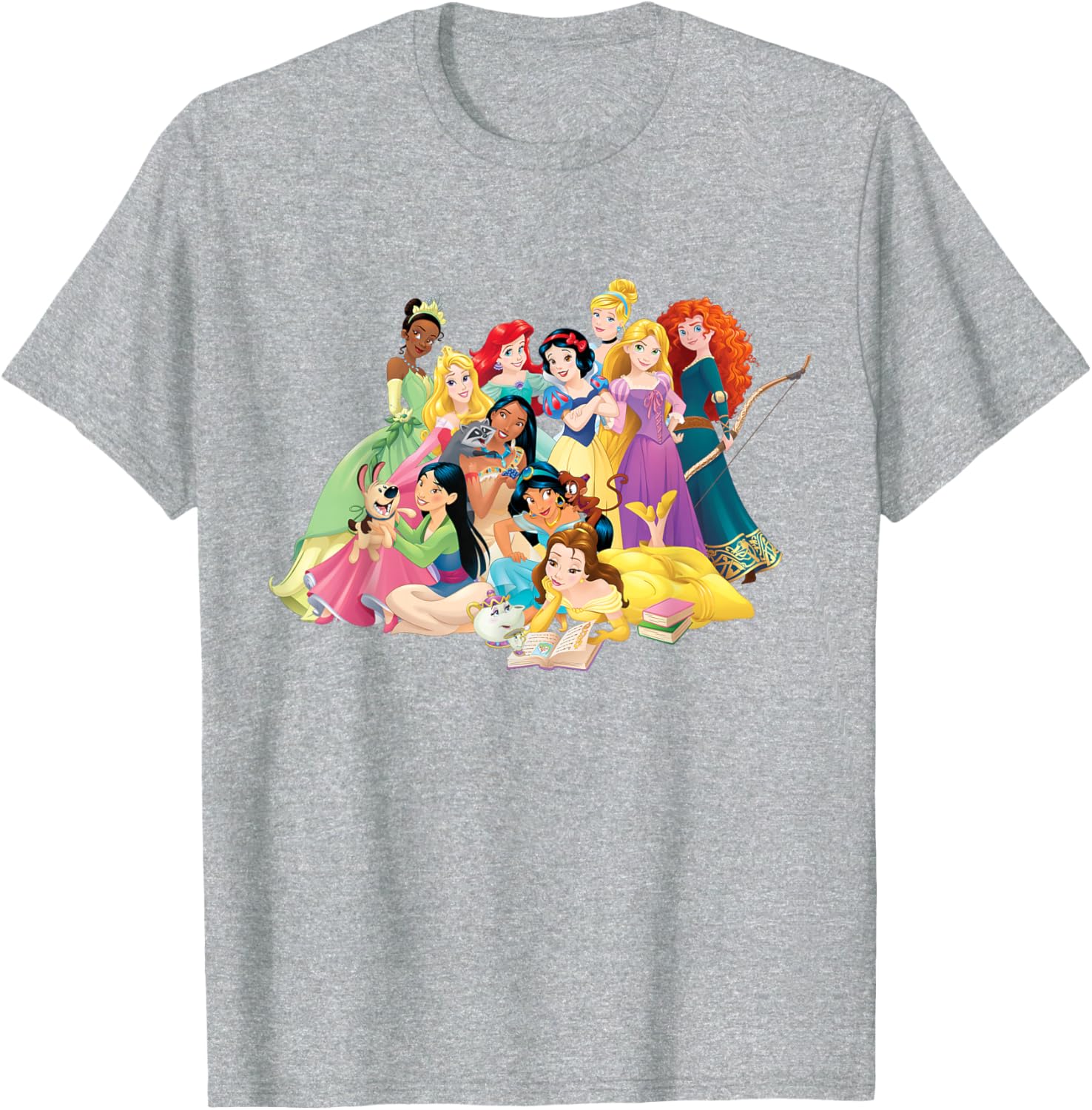 Disney Princess Long Sleeve T-Shirt for Kids - Group Photo Design - 8