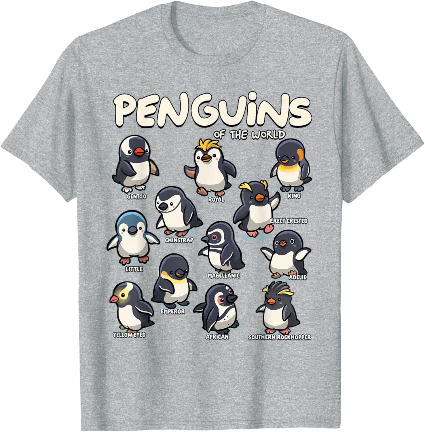 Cute Penguin Lovers T-Shirt for Animal Fans - Stylish Penguin Apparel - 15