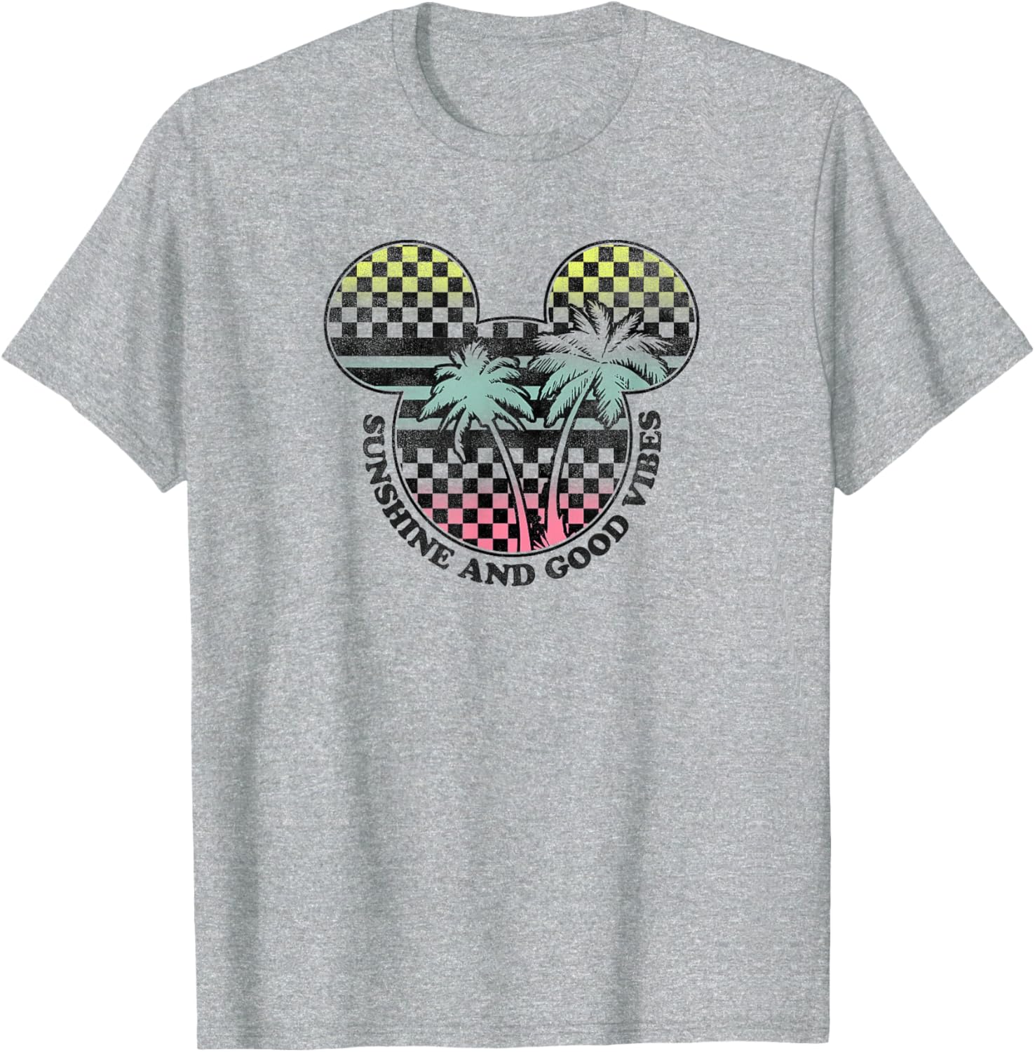 Disney Mickey And Friends Sunshine Good Vibes Big Logo T-Shirt for All Ages - 4