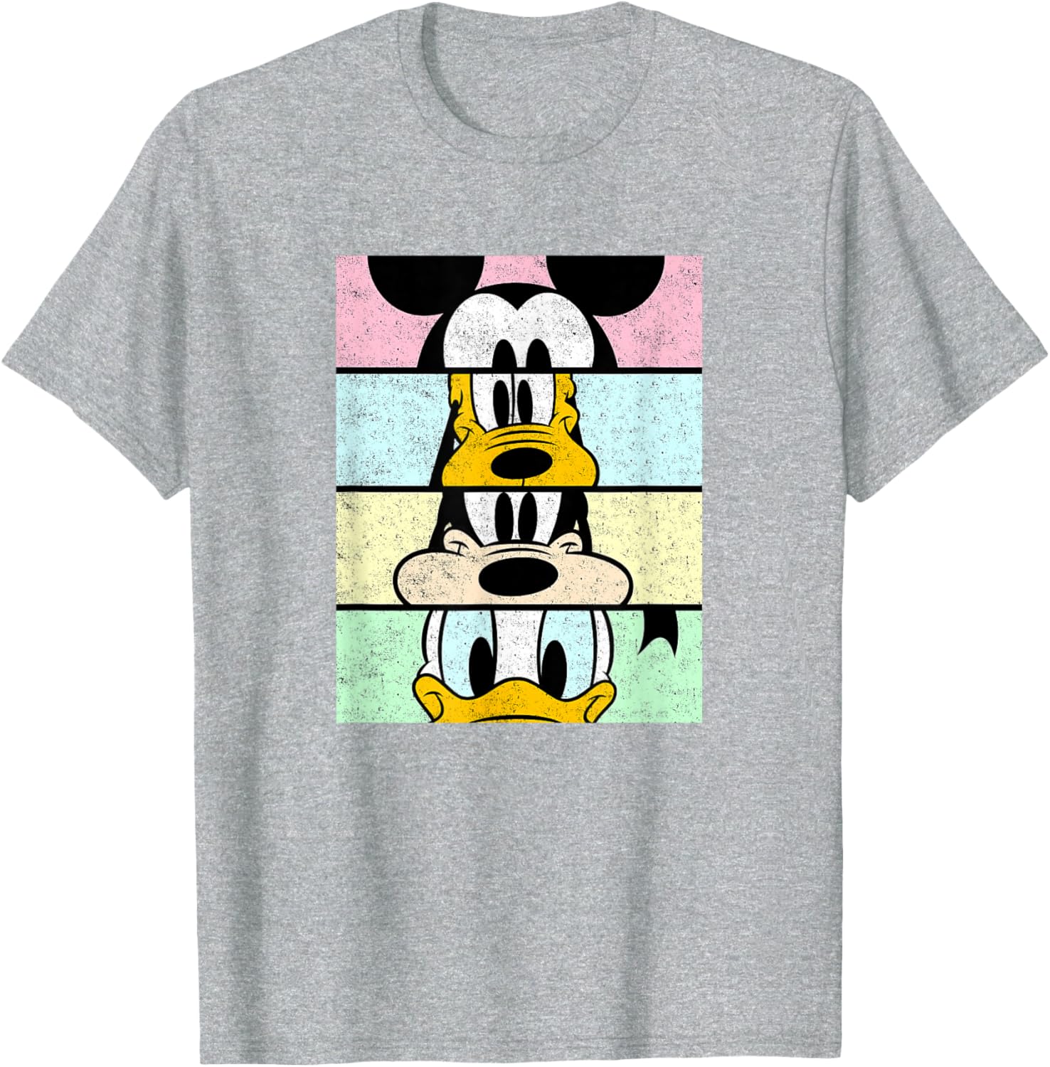 Disney Mickey And Friends Distressed Comic Panels T-Shirt for Fun Fans - 2