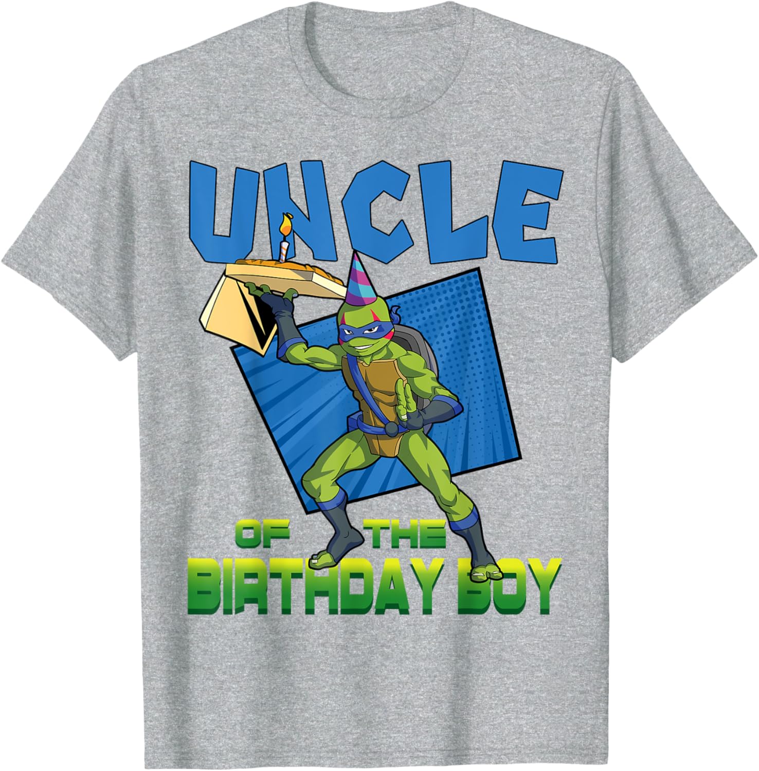Mademark TMNT Leo Uncle Birthday Pizza Theme Party T-Shirt for Kids - 12