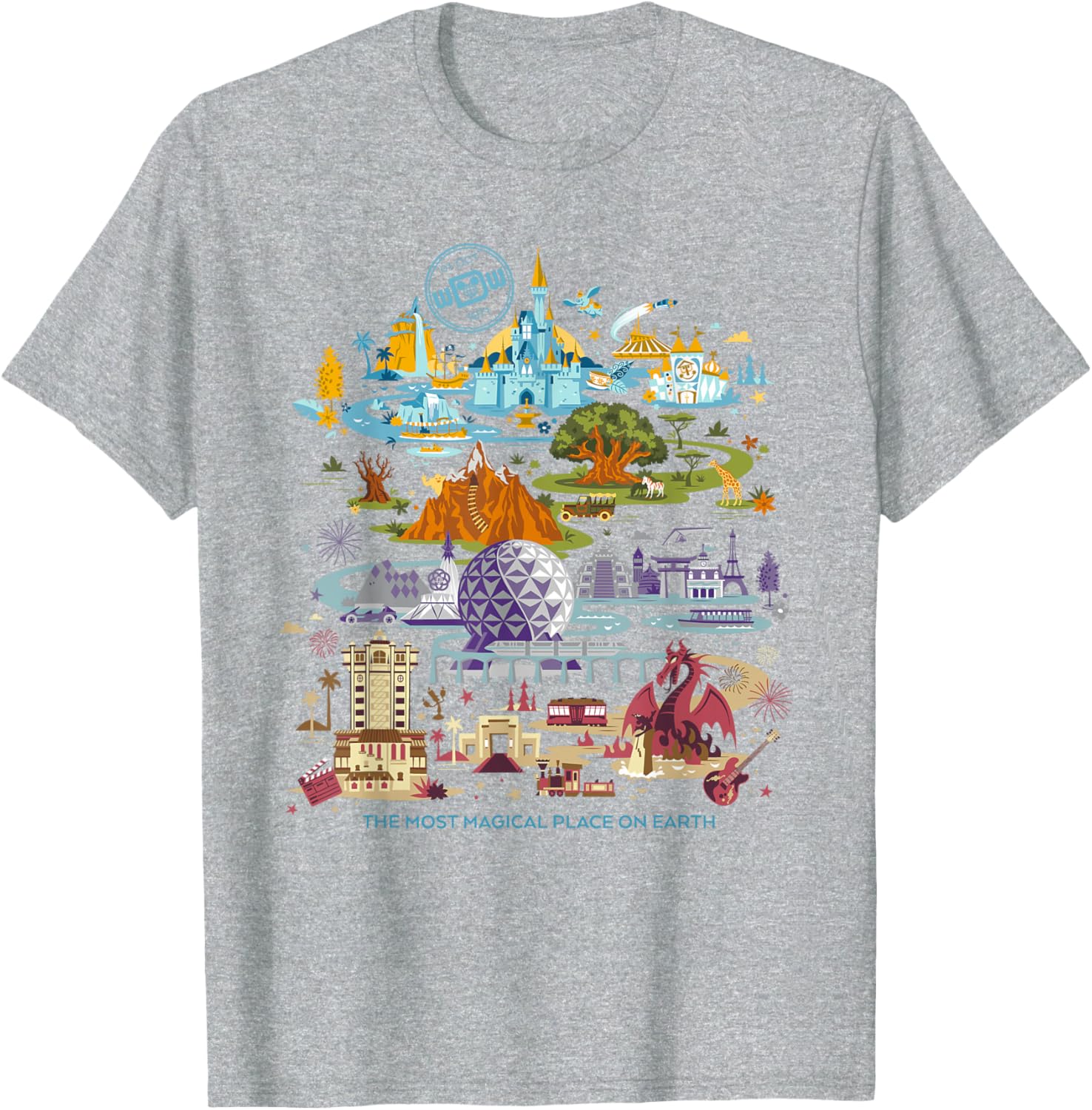 Walt Disney World 50th Anniversary T-Shirt Fun Disney Merchandise - 1