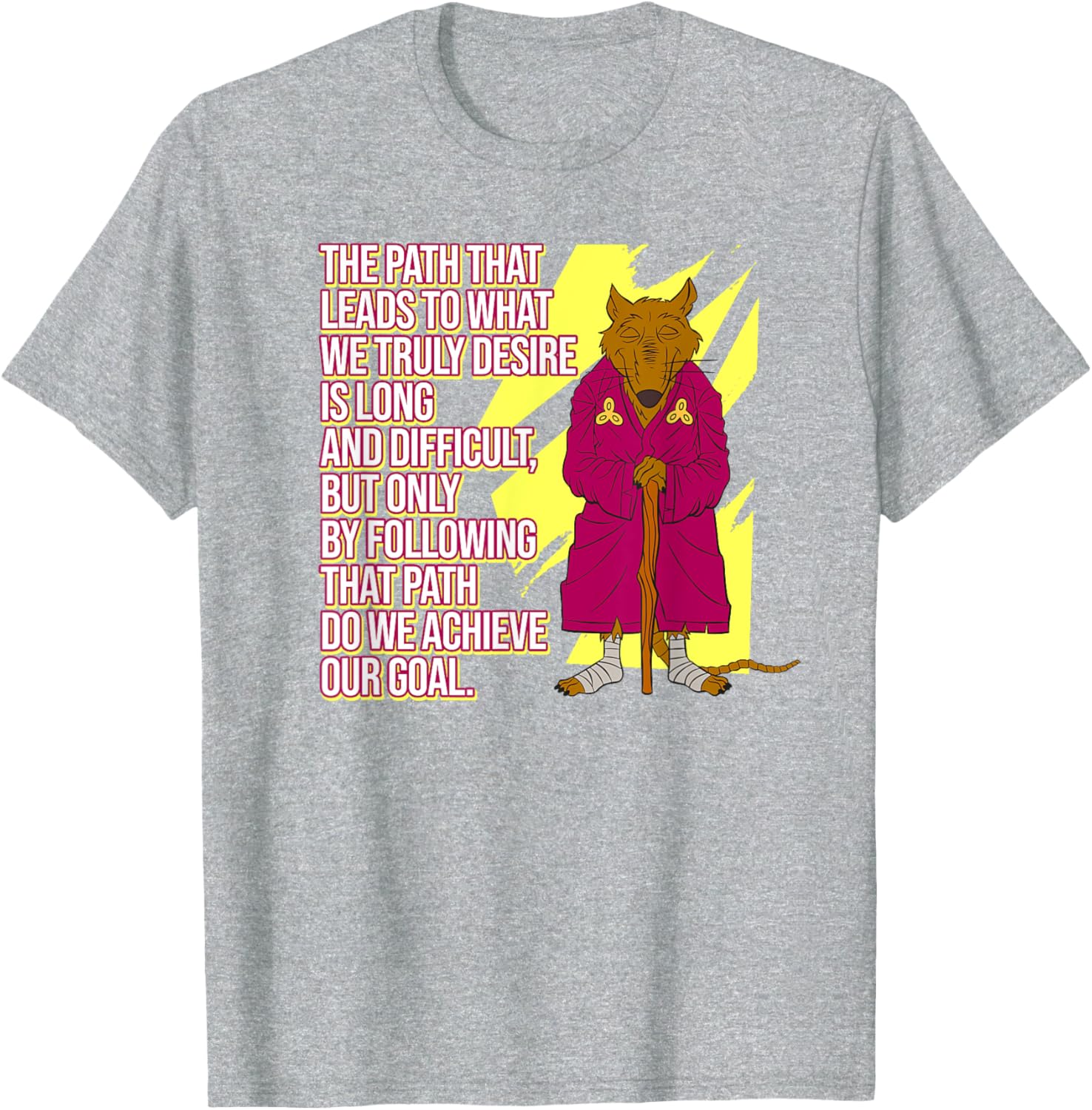 Mademark Ninja Turtles Splinter Wise Words The Path T-Shirt for Fans - 1