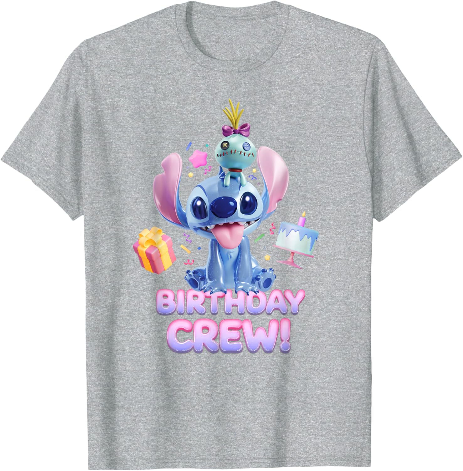 Disney Lilo & Stitch Big Shiny Birthday Crew T-Shirt for Fun Celebrations - 12