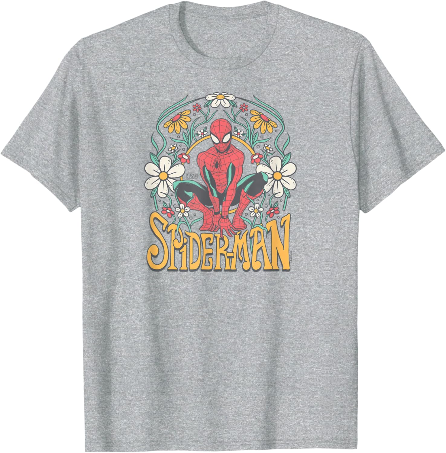 Spider-Man Florals T-Shirt for Trendy Fans - Cool Graphic Tee Design - 1