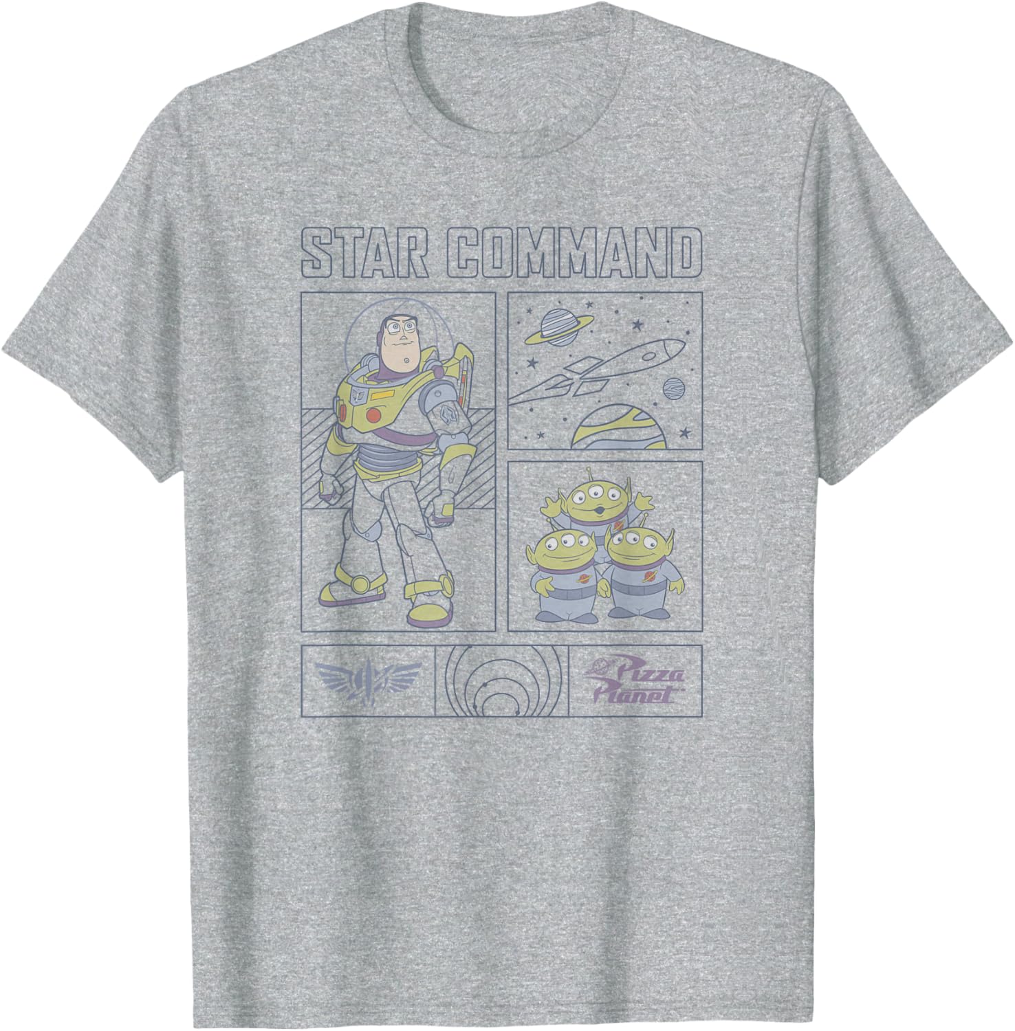 Disney Pixar Toy Story Buzz Lightyear Star Command Graphic T-Shirt - 1