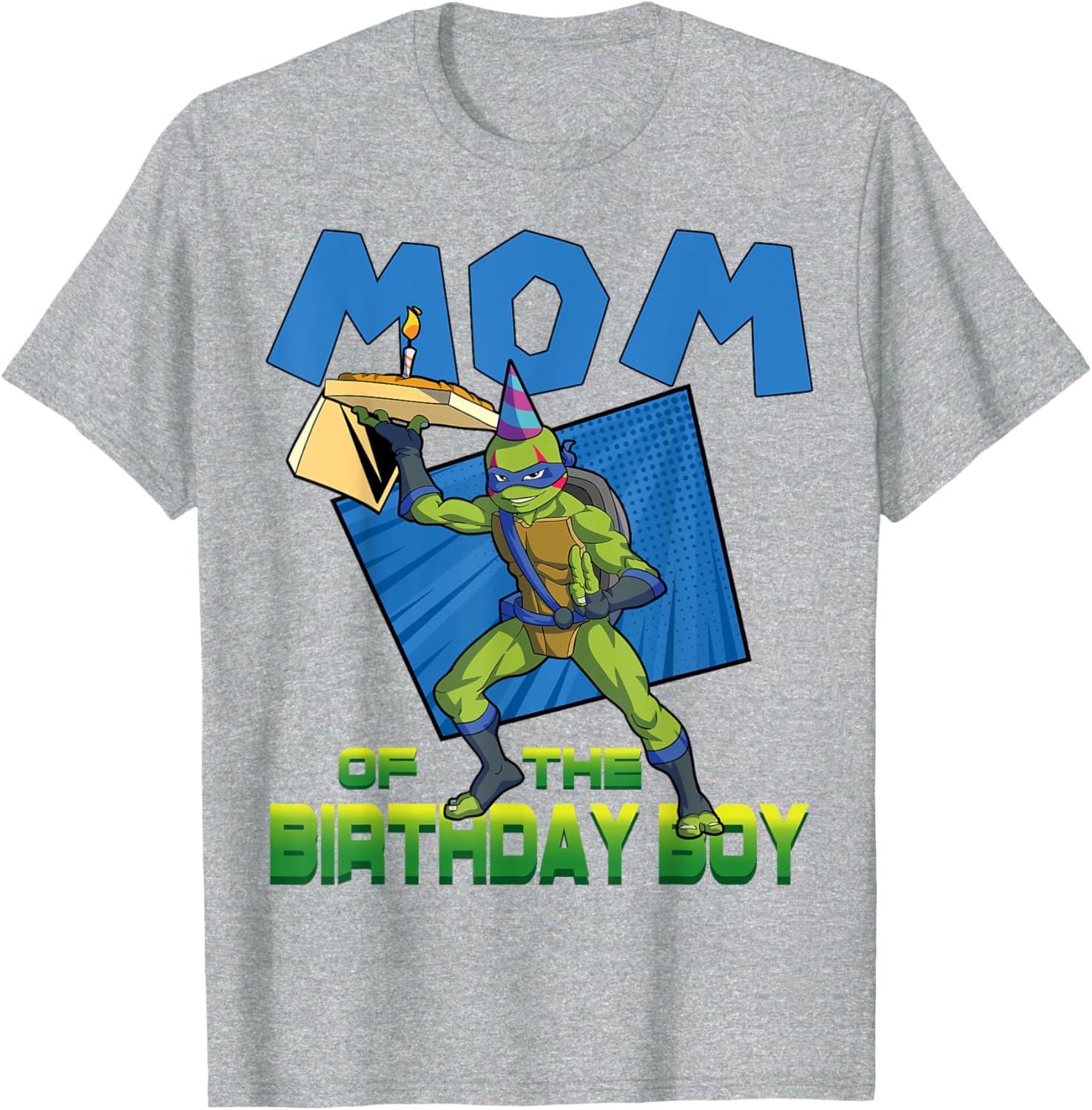 Mademark TMNT Leo Mommy of the Birthday Boy Pizza Party T-Shirt - 24