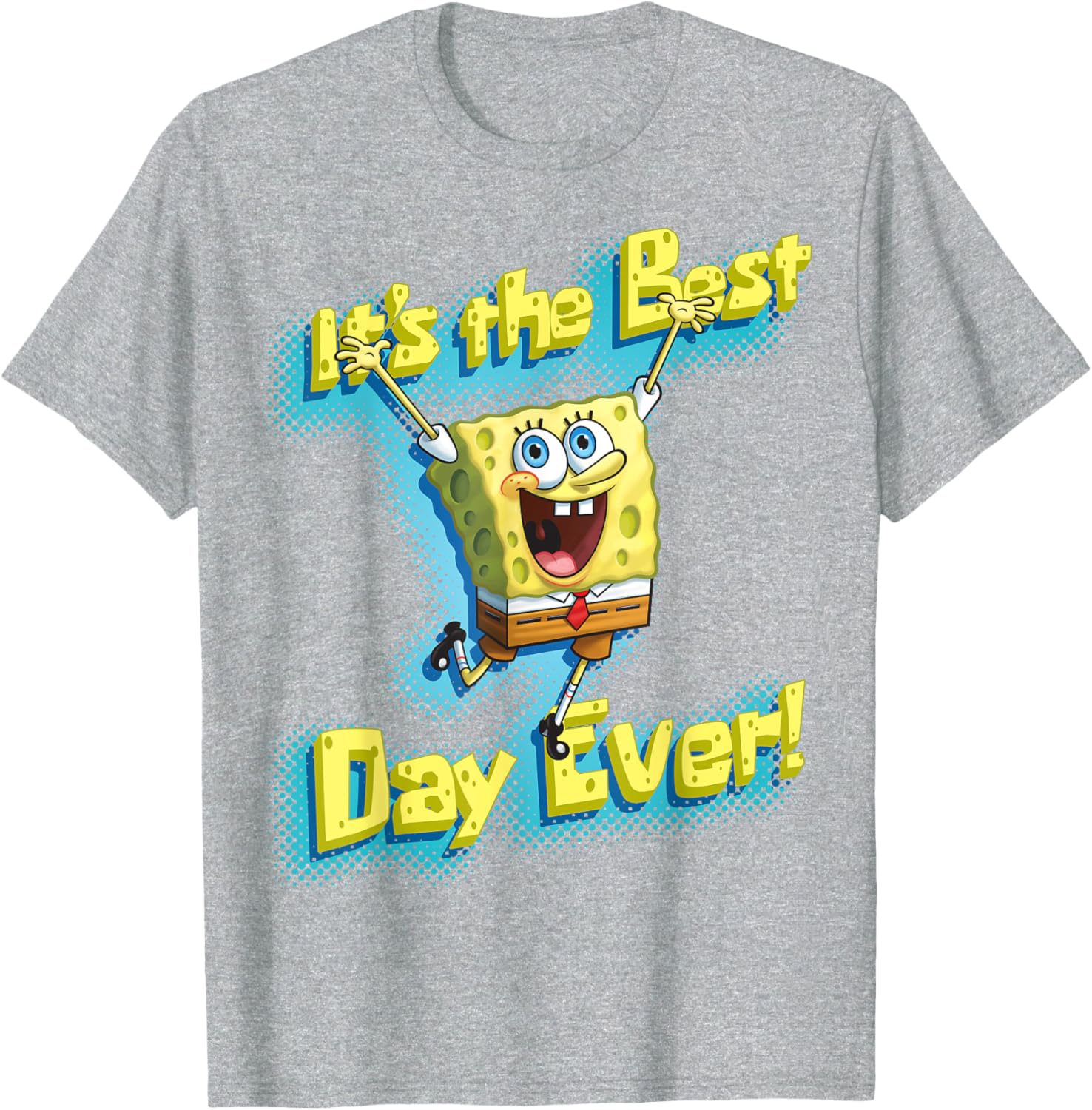 Mademark SpongeBob SquarePants Best Day Ever T-Shirt for Fun Fans - 8