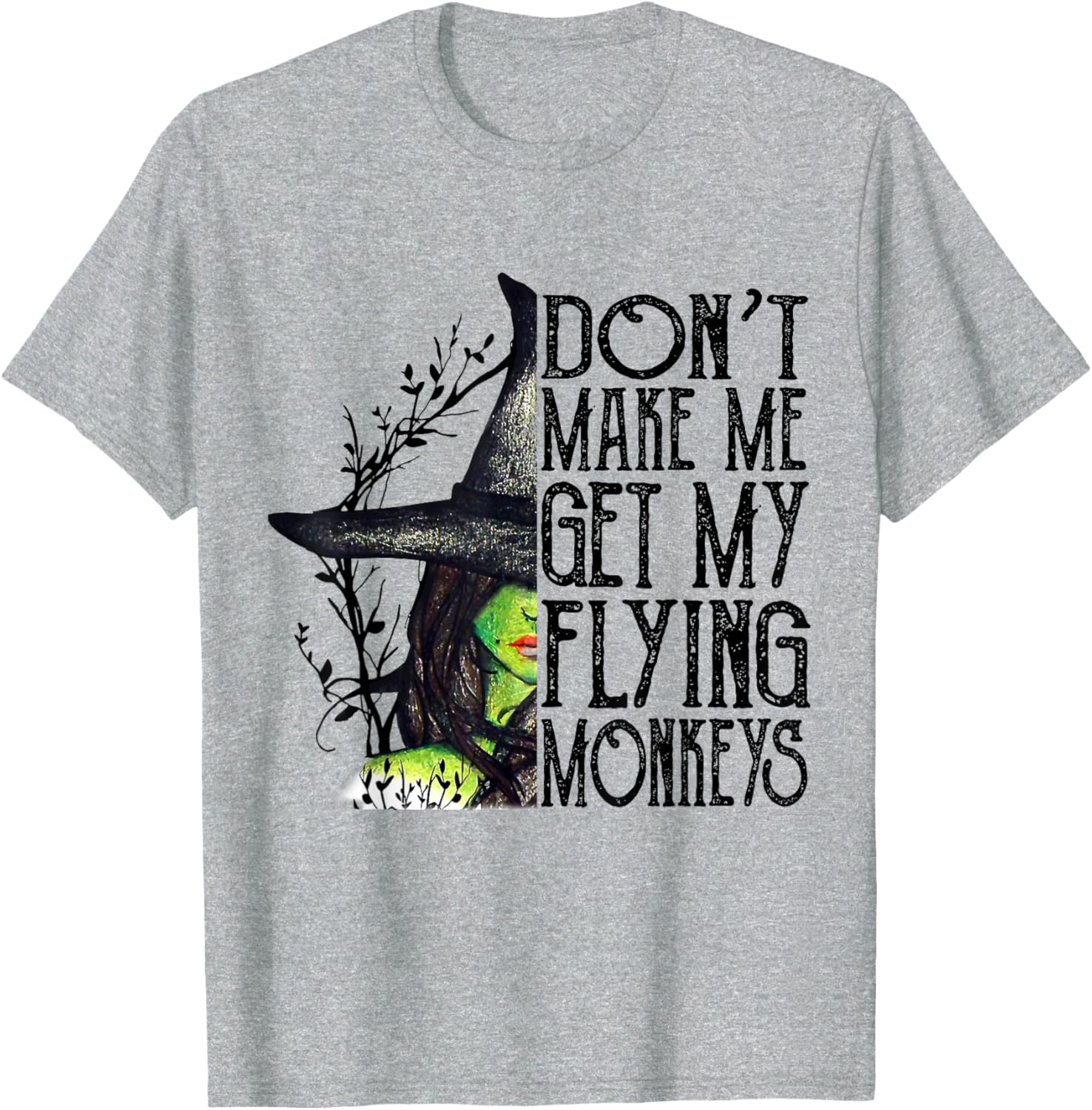 Funny Witch Halloween T-Shirt Get My Flying Monkeys Gift for Her - 14