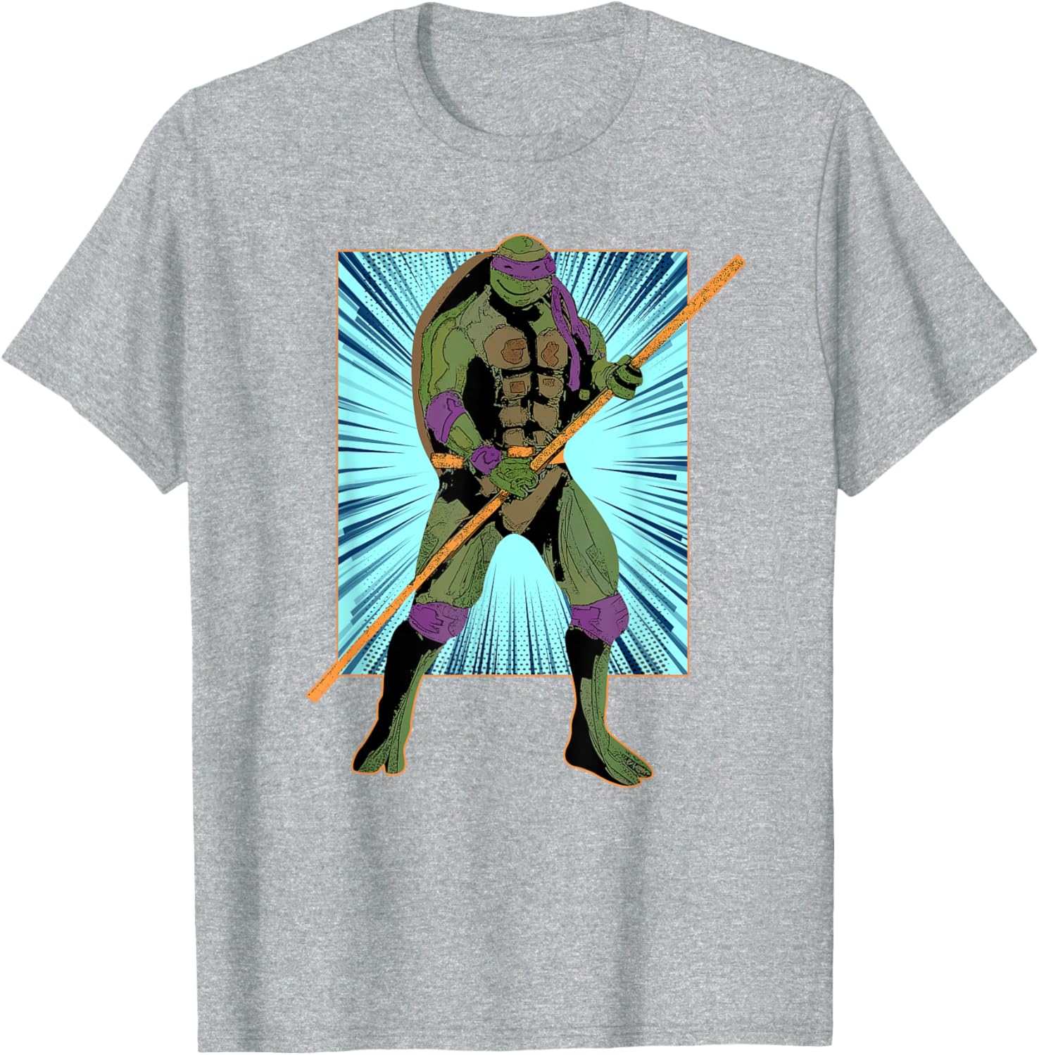 Mademark Donatello Retro Style Burst T-Shirt for TMNT Fans - 3