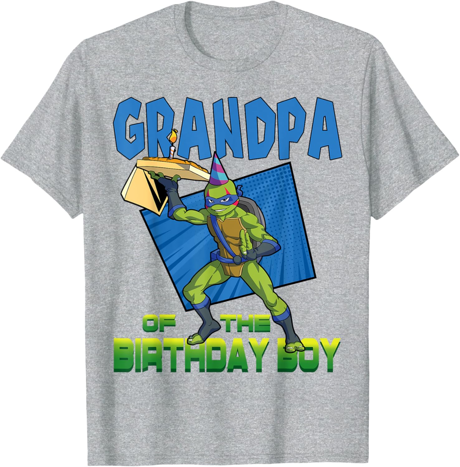 Mademark Teenage Mutant Ninja Turtles Leo Grandpa Pizza Party T-Shirt - 20