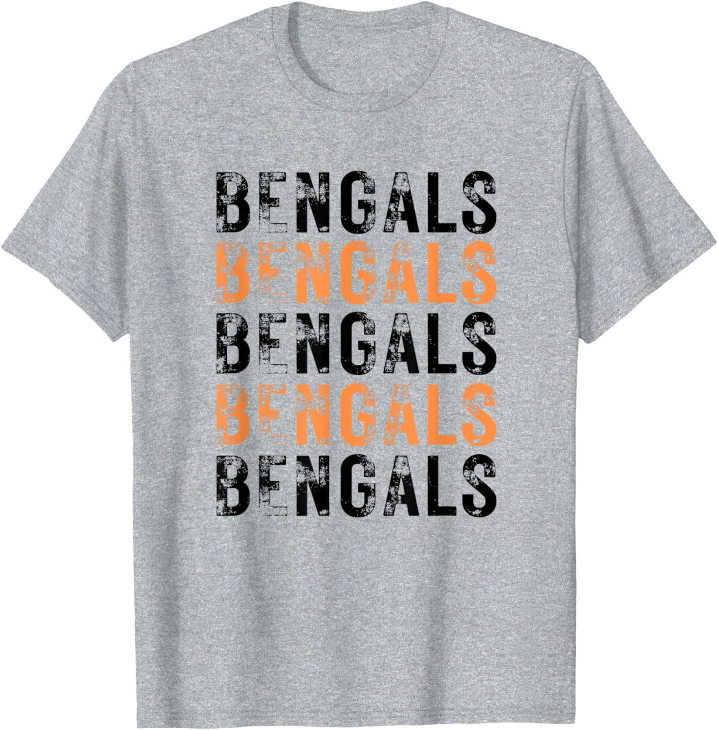 Distressed Bengals T-Shirt for Trendy Fans - Comfortable and Stylish Apparel - 1