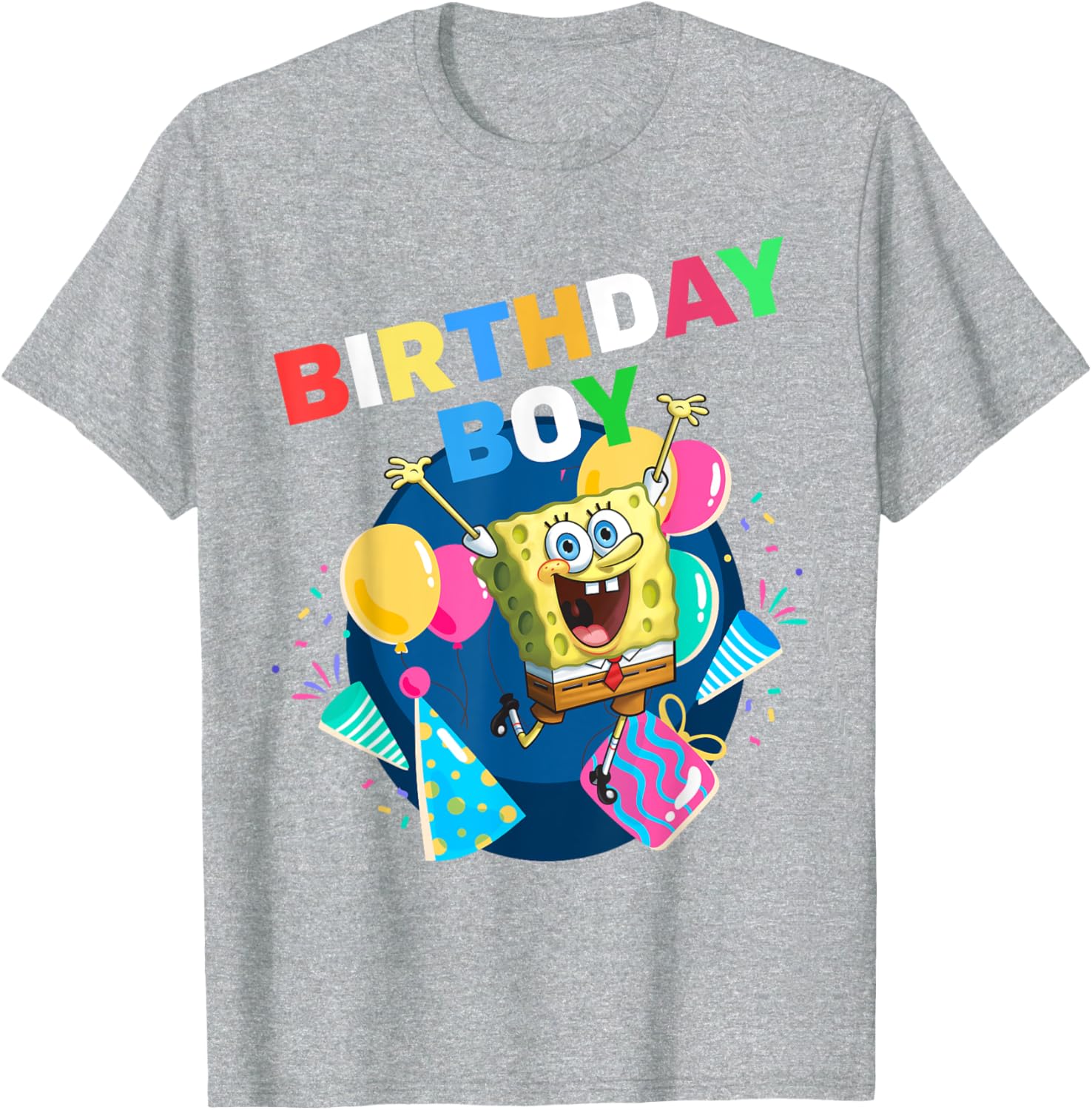 Mademark SpongeBob SquarePants Birthday Boy Celebration T-Shirt for Kids - 4
