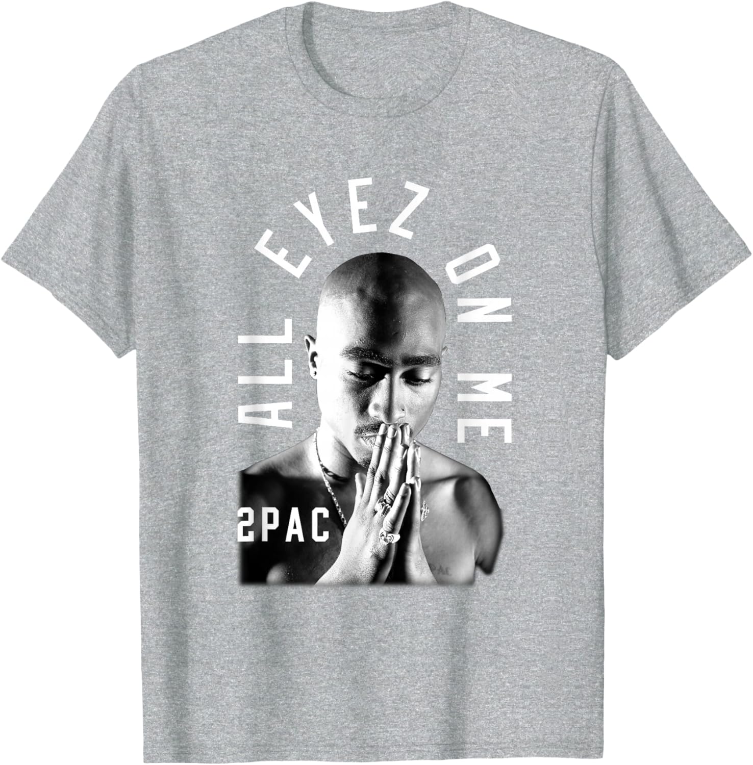 Tupac Shakur Classic Fit T-Shirt - Black Cotton Polyester Short Sleeve - 5