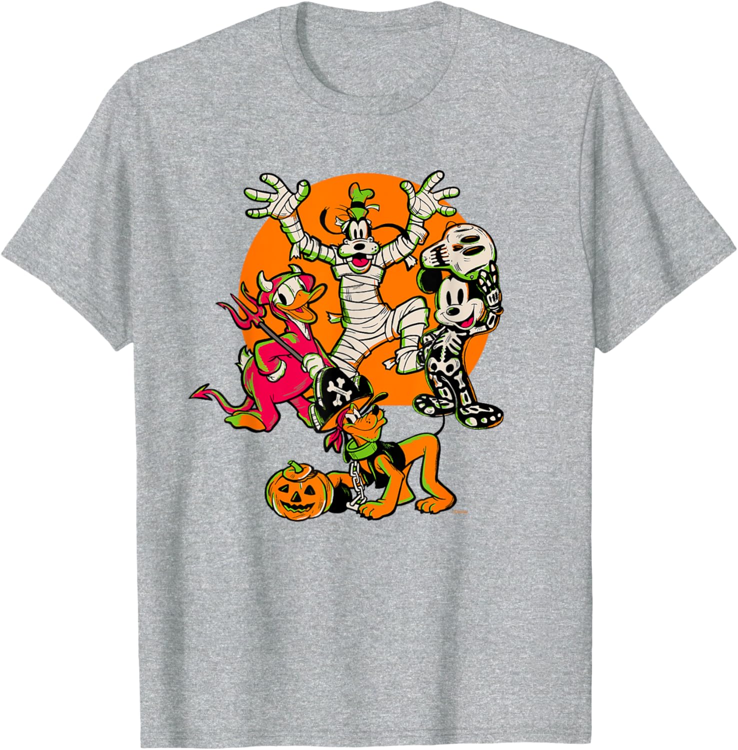 Disney 100 Mickey, Donald, Goofy & Pluto Halloween Costume T-Shirt - 8