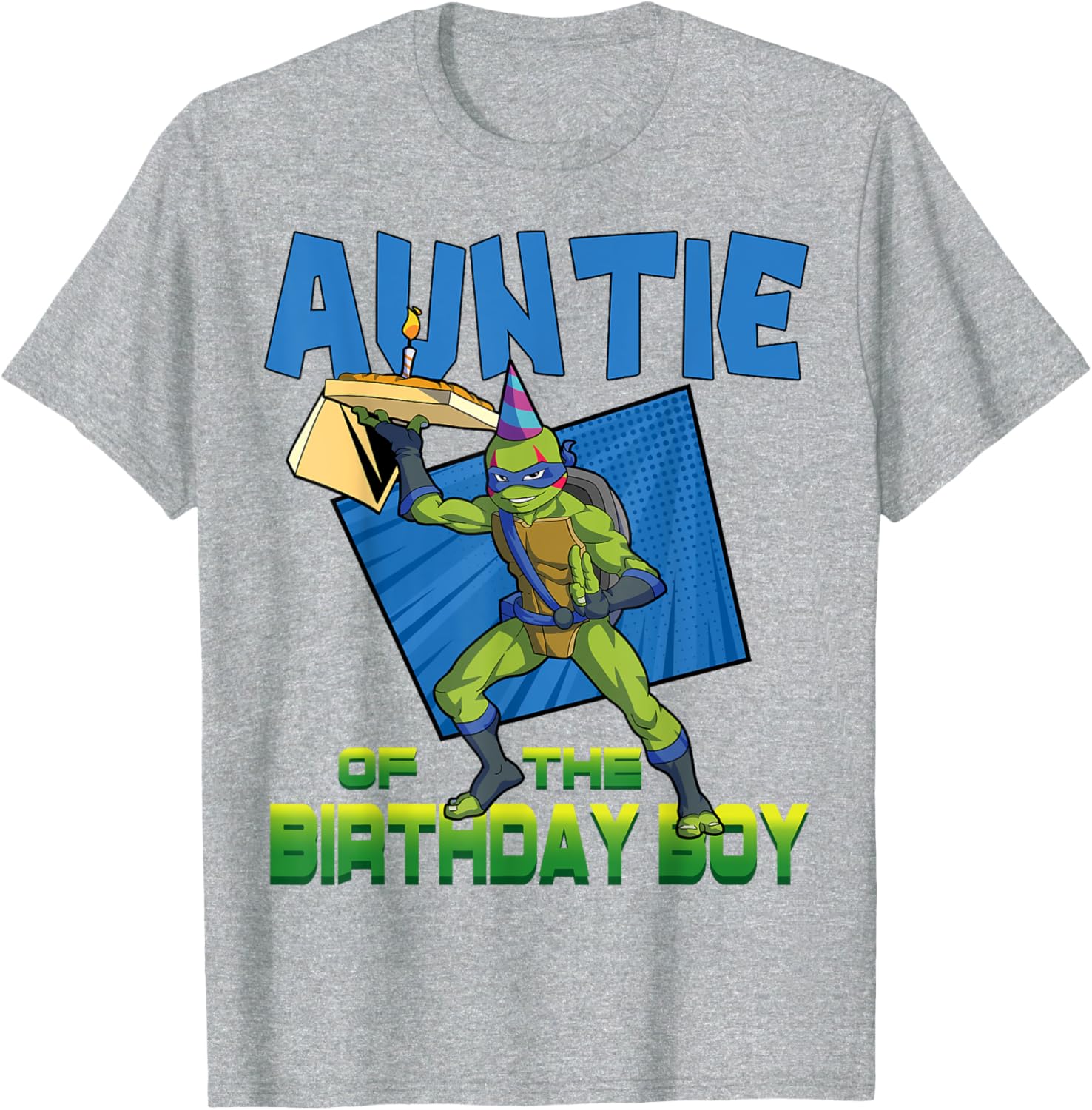 Mademark Teenage Mutant Ninja Turtles Leo Birthday Boy Pizza Party T-Shirt - 19