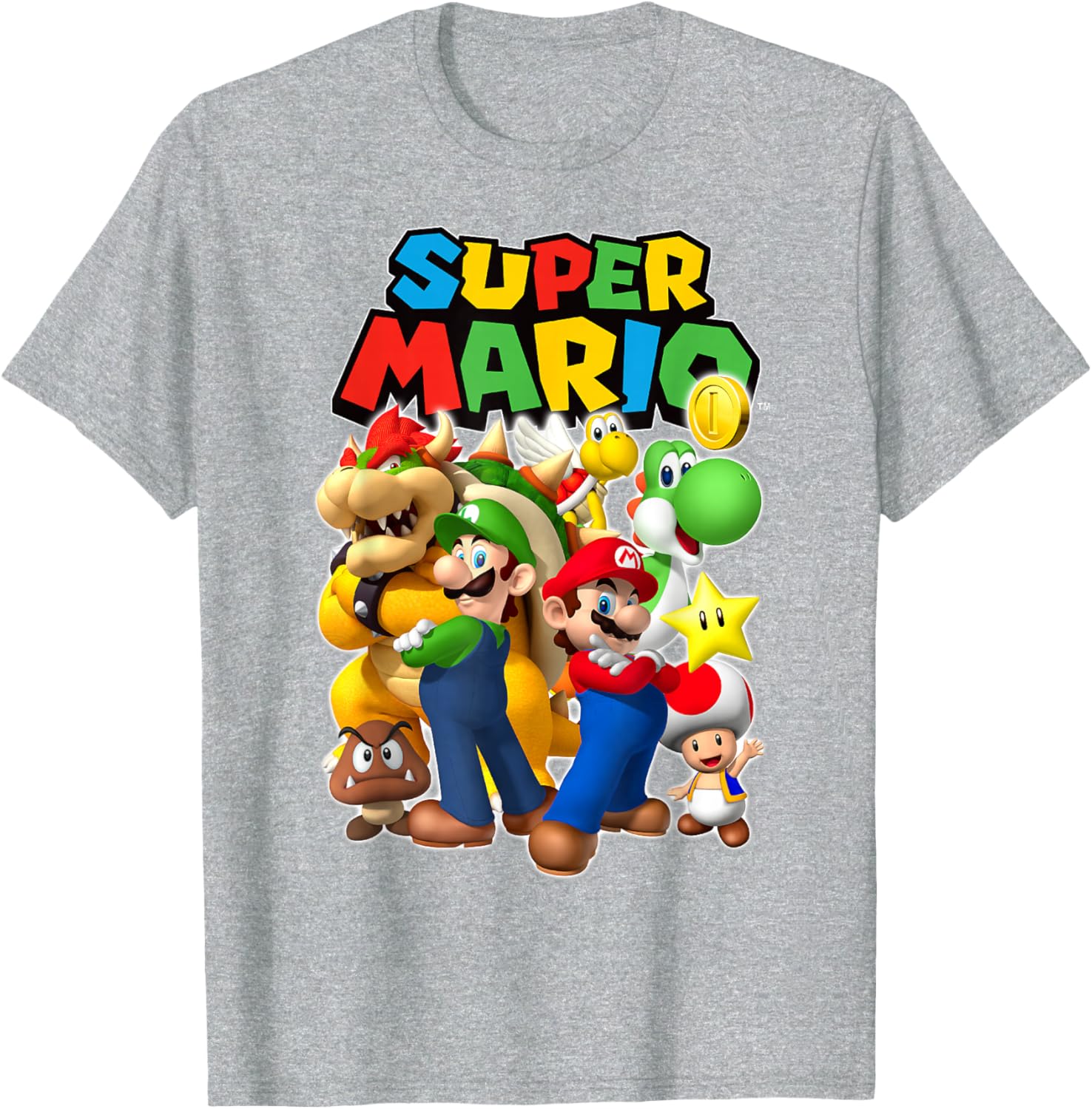 Super Mario Originals Group Shot T-Shirt for Gamers and Fans - 11