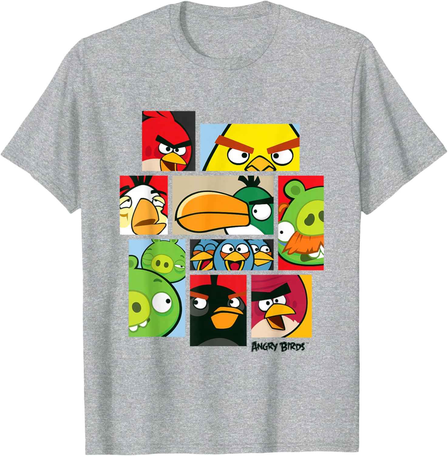Angry Birds Collage T-Shirt Official Merchandise for Fun Fashion Lovers - 14