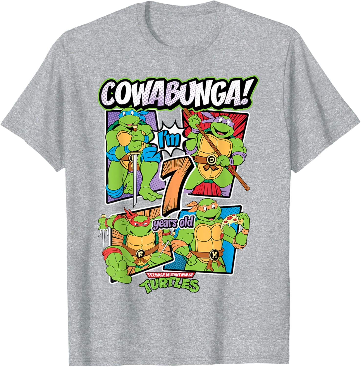 Mademark Teenage Mutant Ninja Turtles T-Shirt for Kids Age 7 Cute Design - 24
