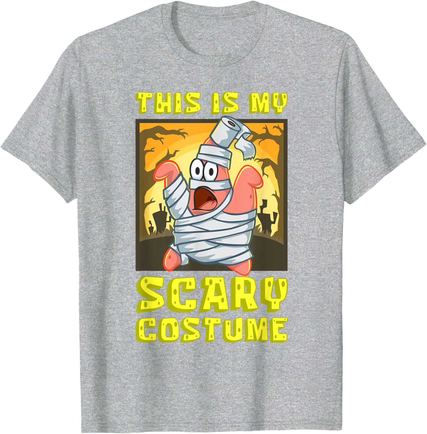 Mademark SpongeBob Halloween Patrick Mummy T-Shirt Fun Costume Apparel - 19