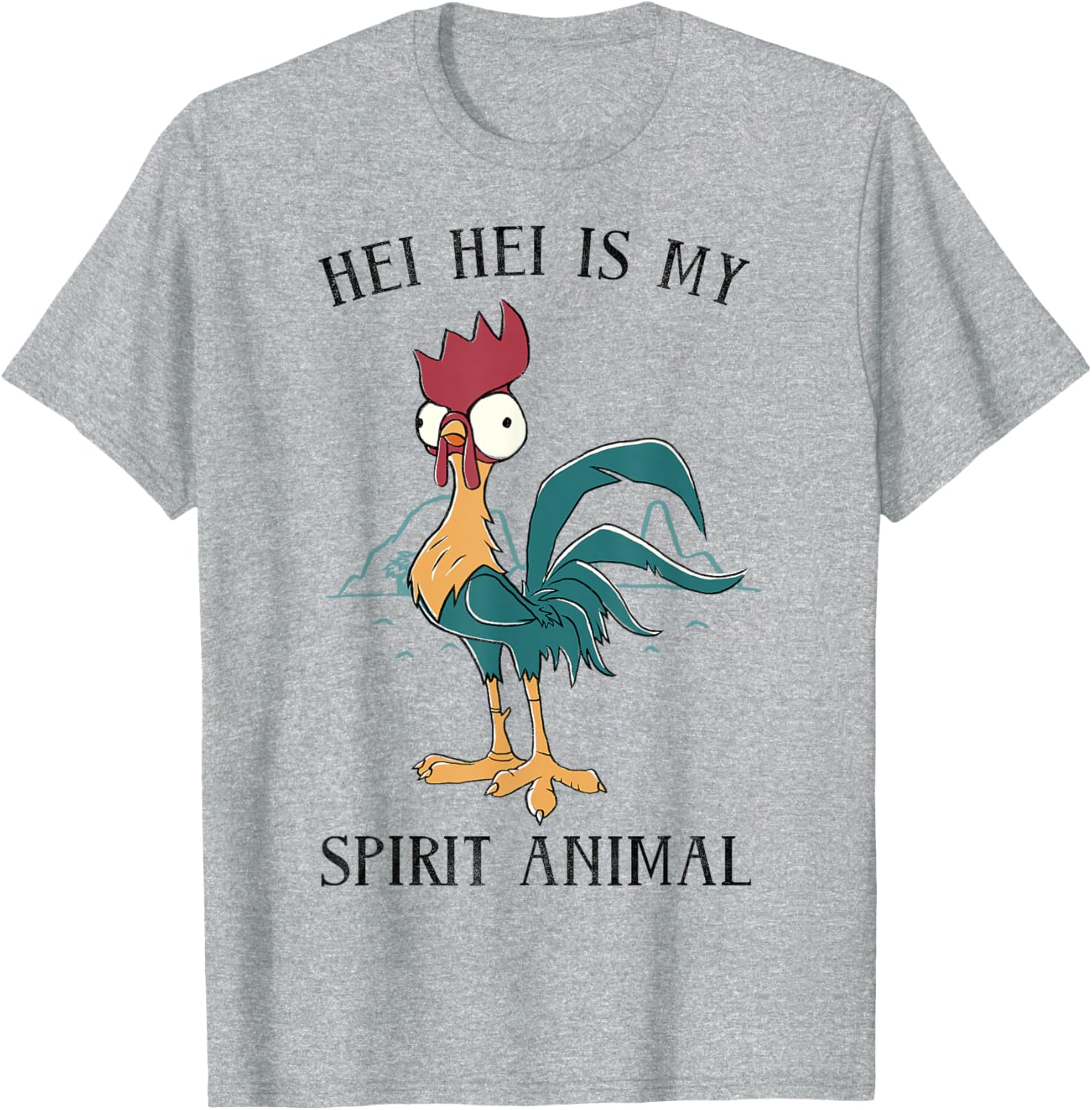 Disney Moana Hei Hei Is My Spirit Animal Portrait T-Shirt for Fans - 2