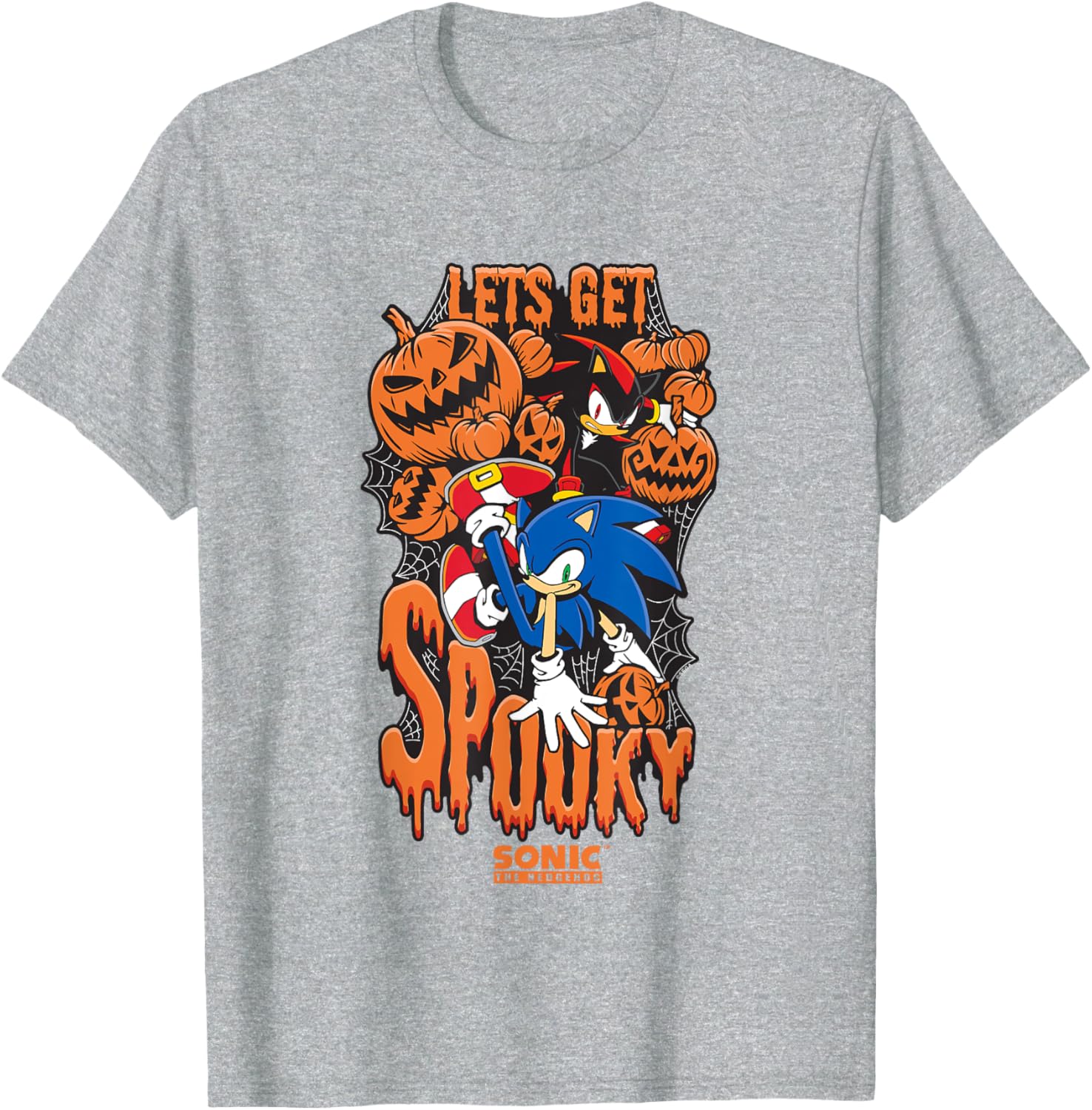 Sonic The Hedgehog Halloween Spooky T-Shirt for Fans of Sonic & Shadow - 3