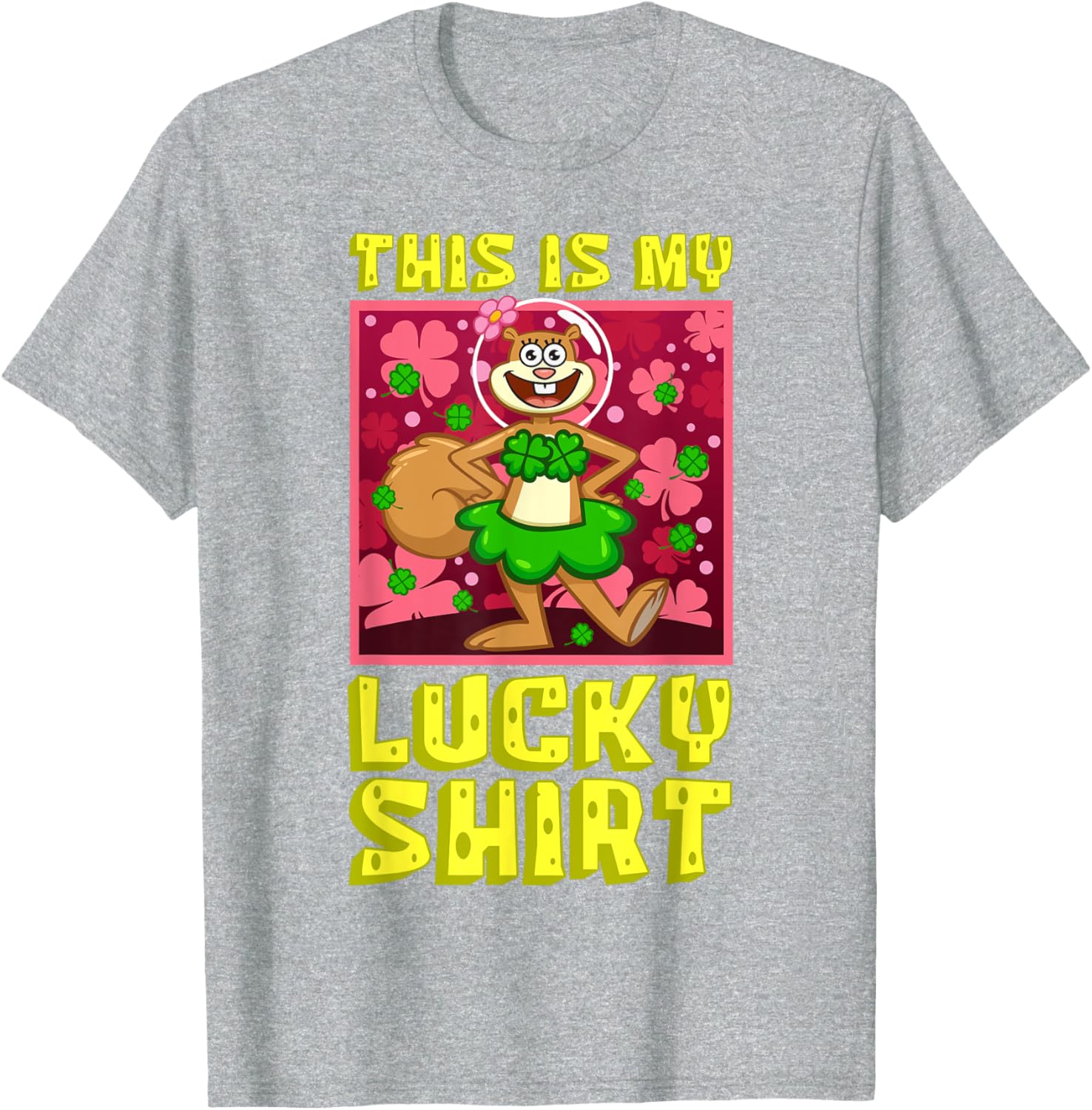 Mademark SpongeBob SquarePants Sandy Lucky St Patrick's Day T-Shirt - 5