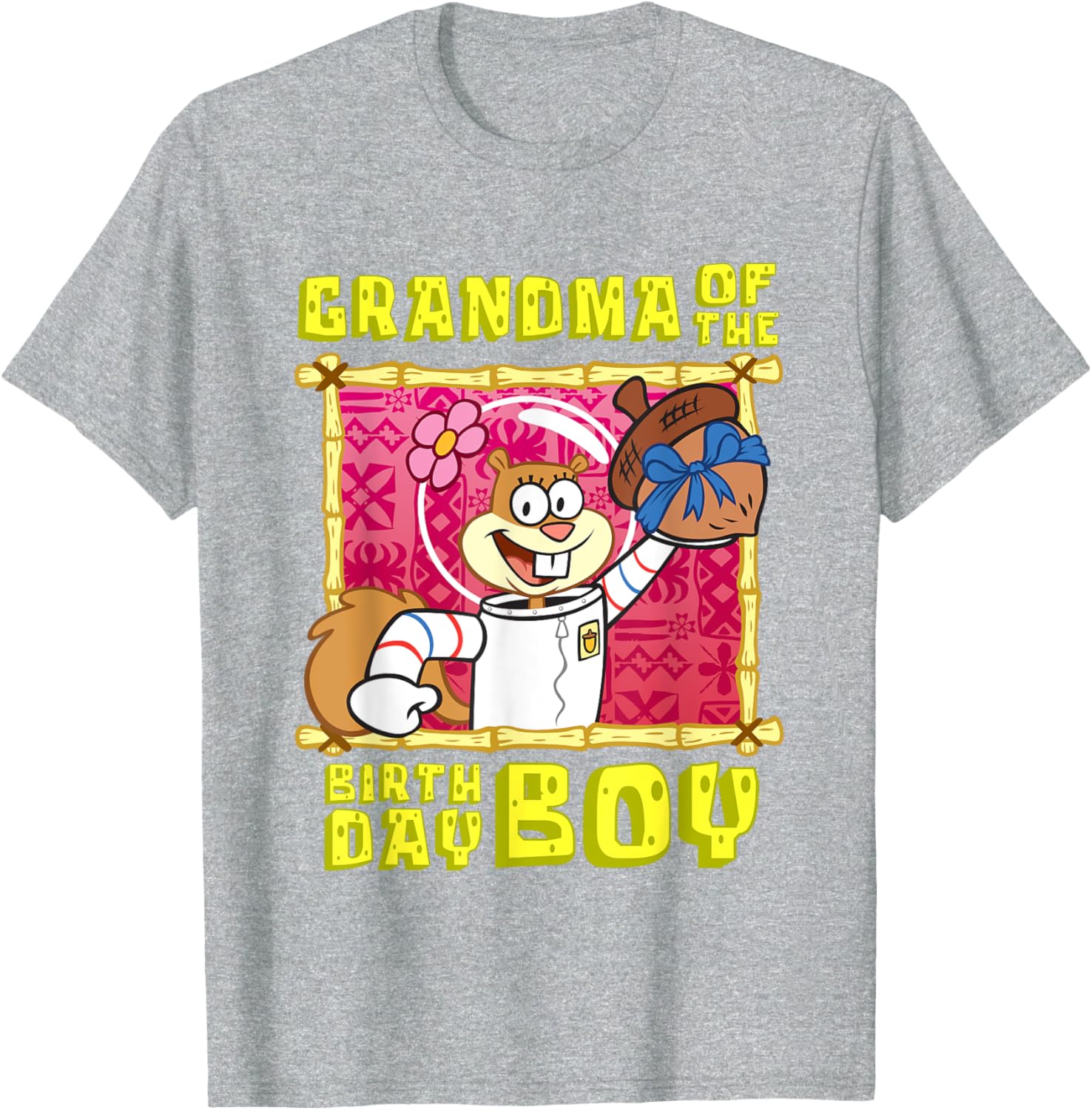 Mademark SpongeBob Sandy Grandma Birthday Boy T-Shirt Gift for Grandma - 13
