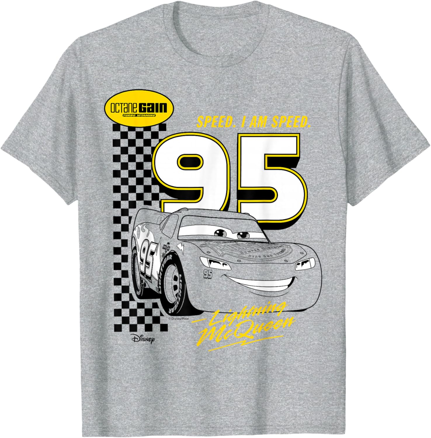 Disney Pixar Cars Lightning McQueen I Am Speed T-Shirt for Kids - 2