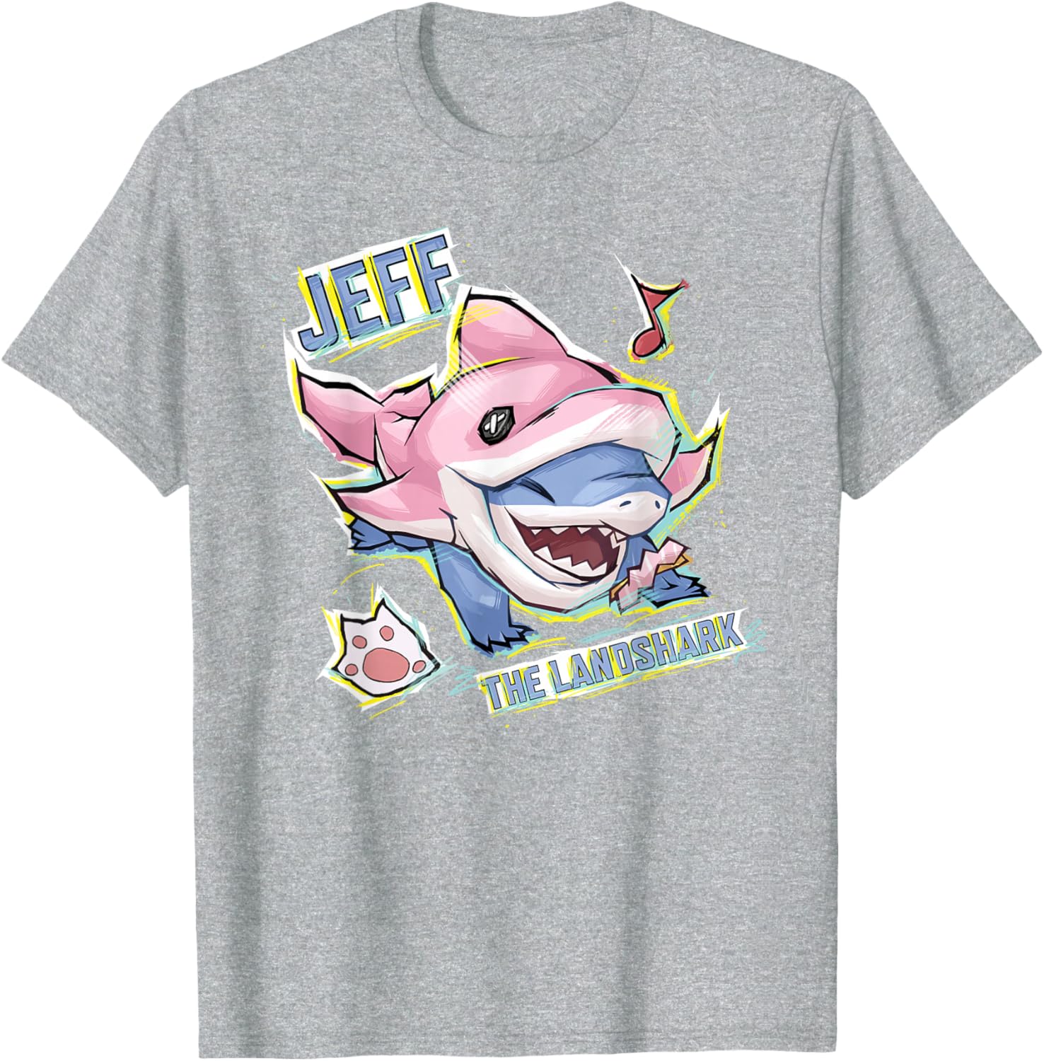 Marvel Rivals PVP Jeff the Land Shark Dolphin Skin T-Shirt for Fans - 14