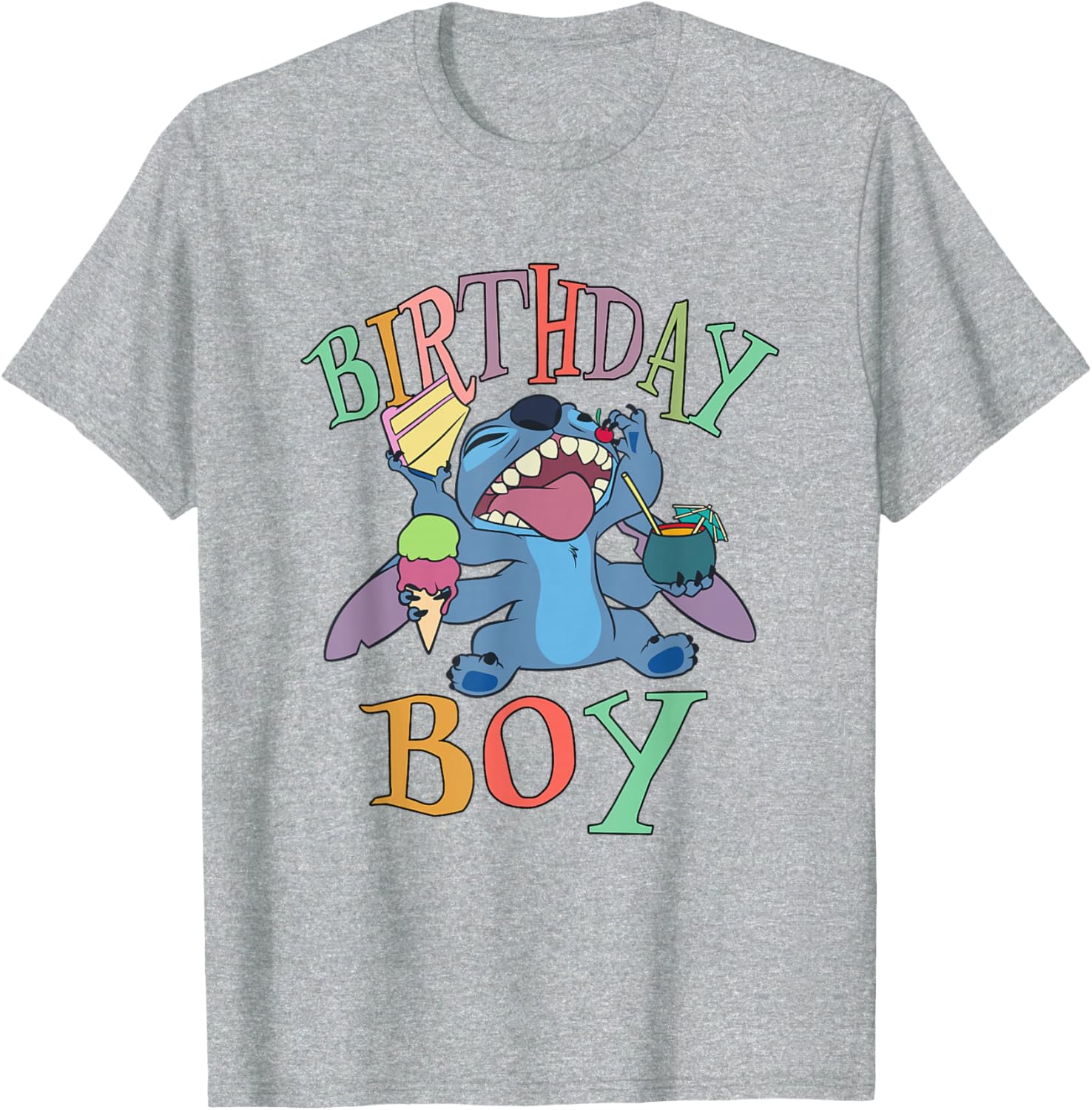 Disney Lilo and Stitch Birthday Boy T-Shirt with Fun Stitch Design - 7