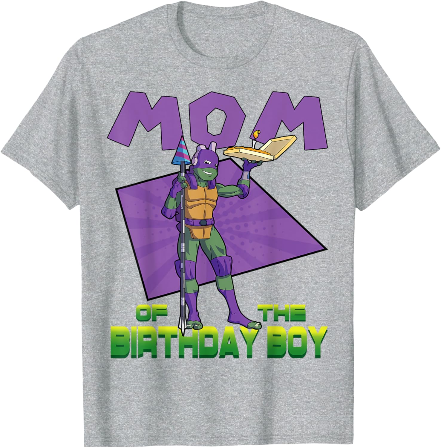 Donnie Mommy of the Birthday Boy Pizza Party T-Shirt for TMNT Fans - 15