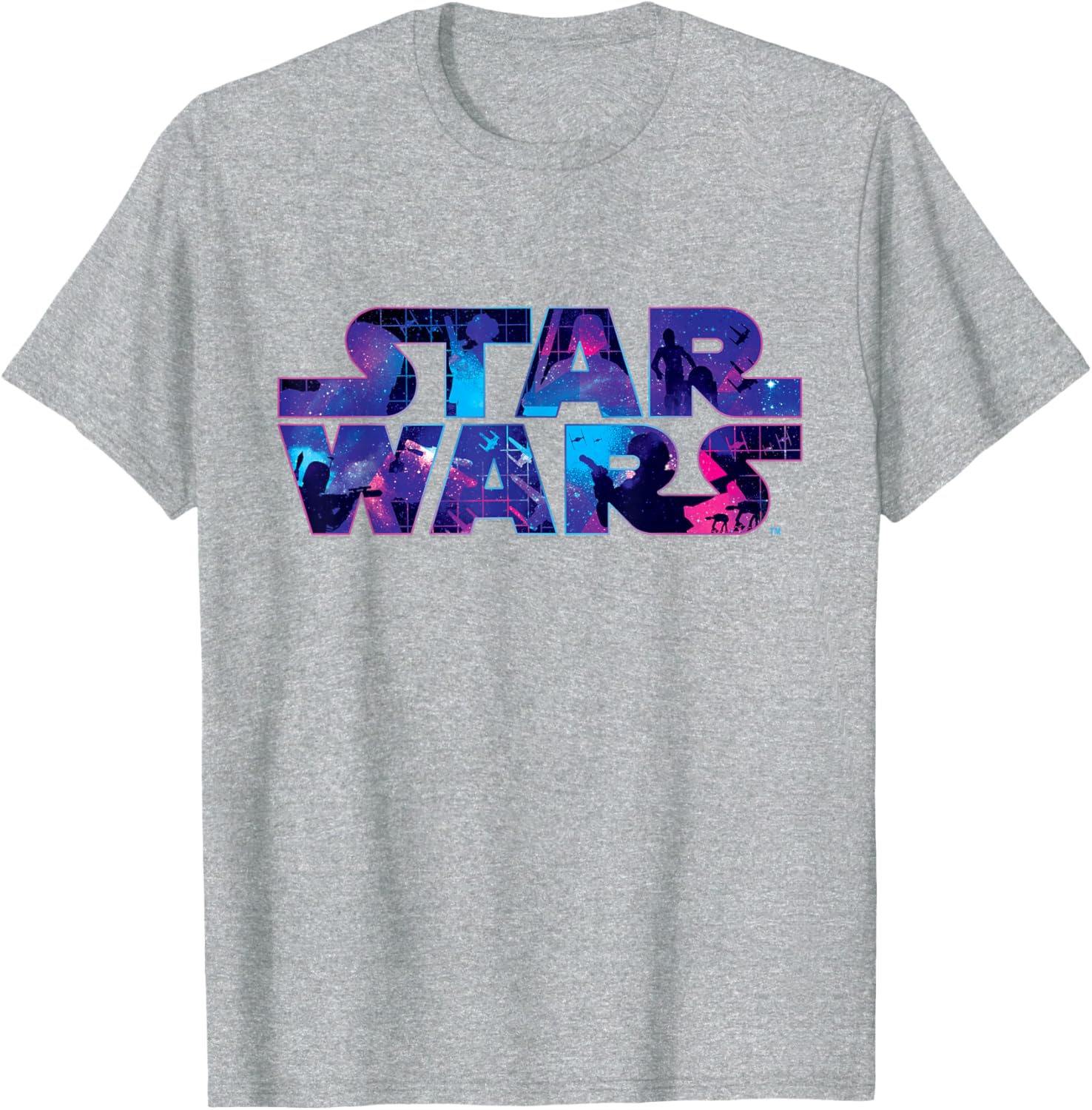 Retro 90s Star Wars Logo Galaxy T-Shirt for Fans of Classic Sci-Fi - 13
