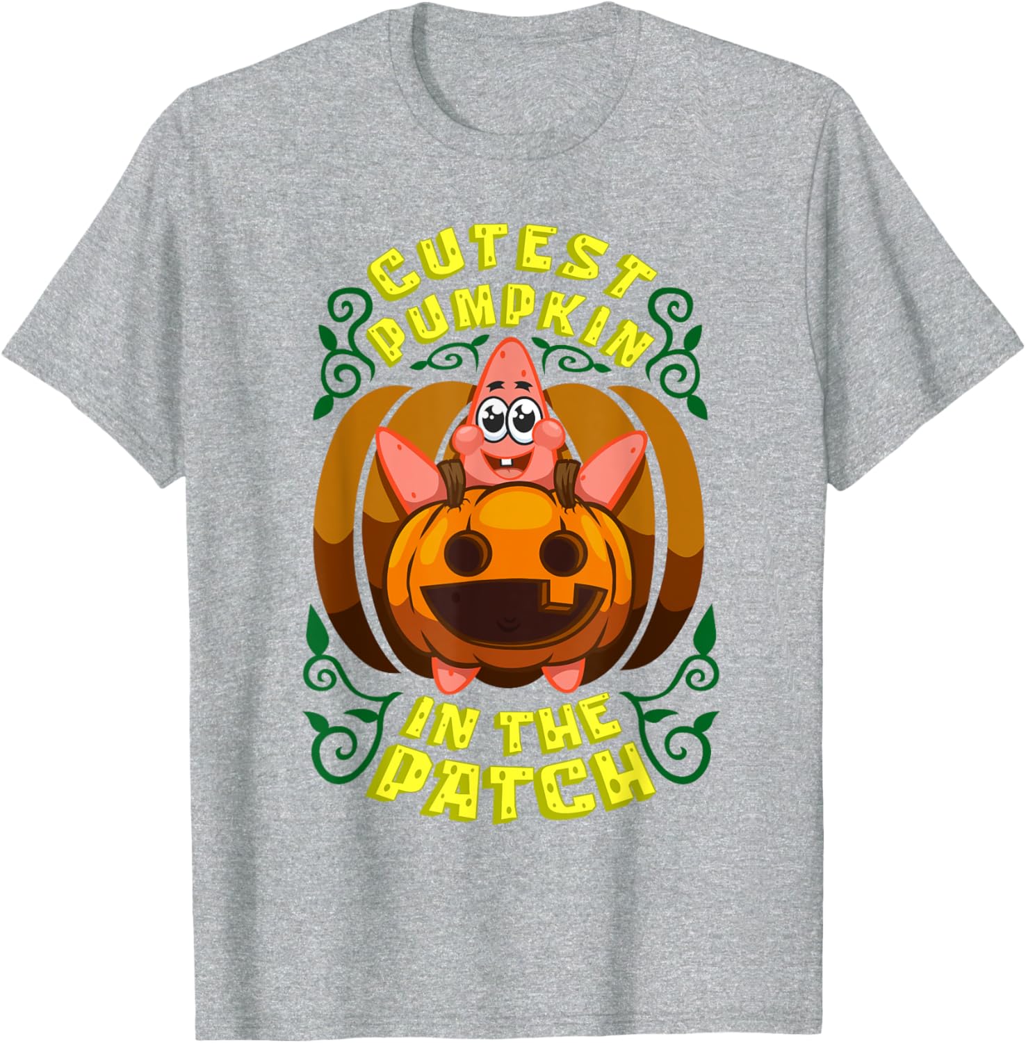 Mademark SpongeBob Halloween Patrick Star Pumpkin T-Shirt for Kids - 5