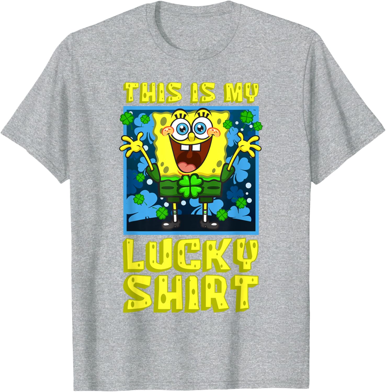 Mademark SpongeBob Lucky Shirt St Patrick's Day Clover Fun T-Shirt - 10